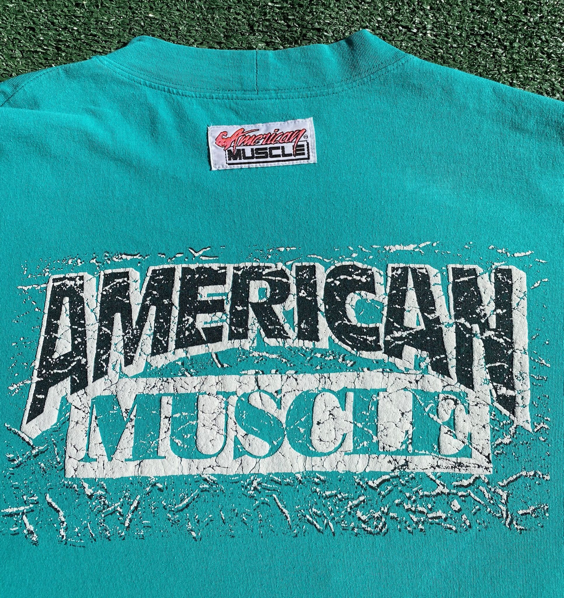 Vintage 80’s American Muscle Weightlifting Long Sleeve T-Shirt XL Size US XL / EU 56 / 4 - 5 Thumbnail