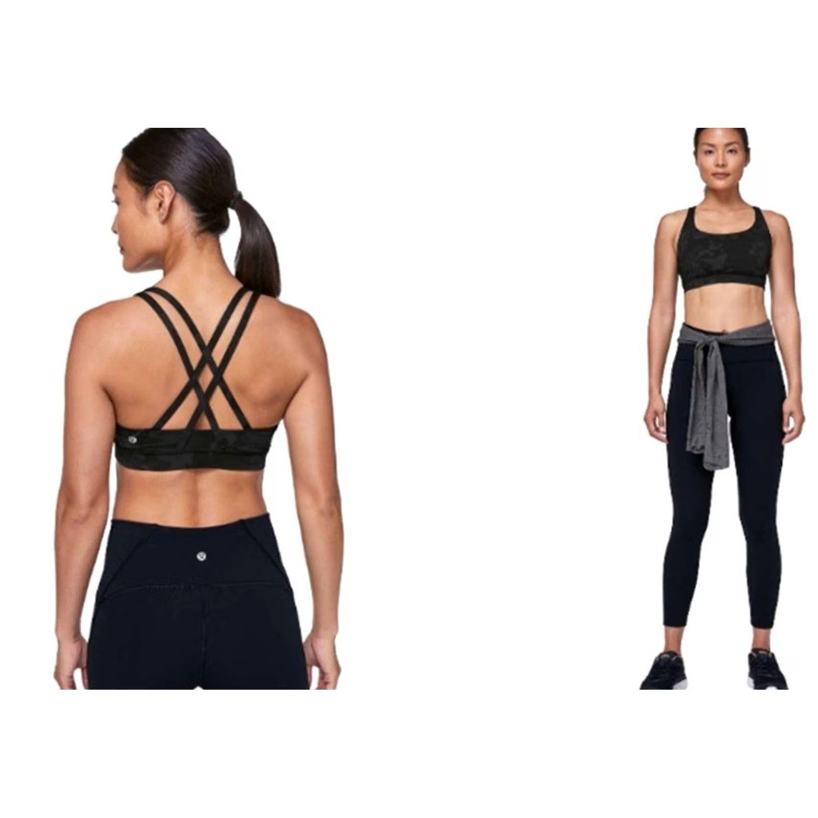 Lululemon Lululemon Women's Energy Bra Incognito Camo Multi Grey B/C Cup Sz 4 Crossback Pullover Wireless Padded Size ONE SIZE - 5 Thumbnail