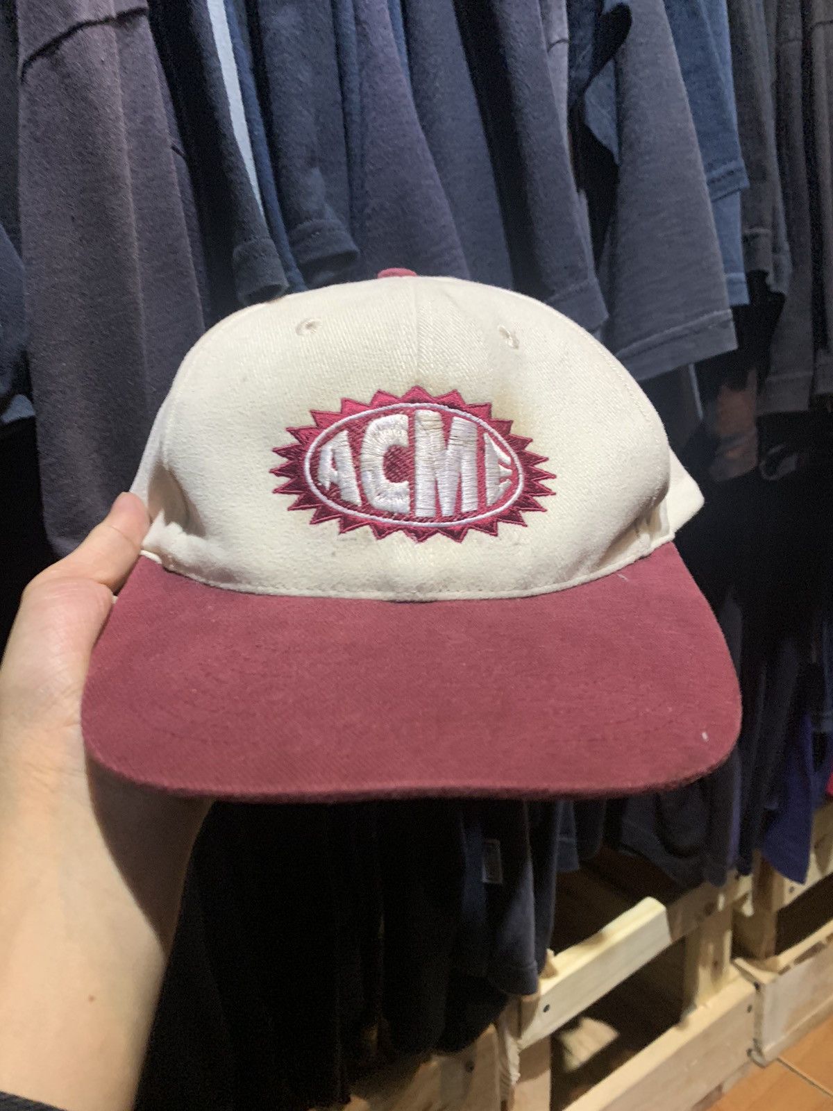 Acme Clothing × Vintage Vintage 90s Acme Clothing Logo Caps Size ONE SIZE - 1 Thumbnail