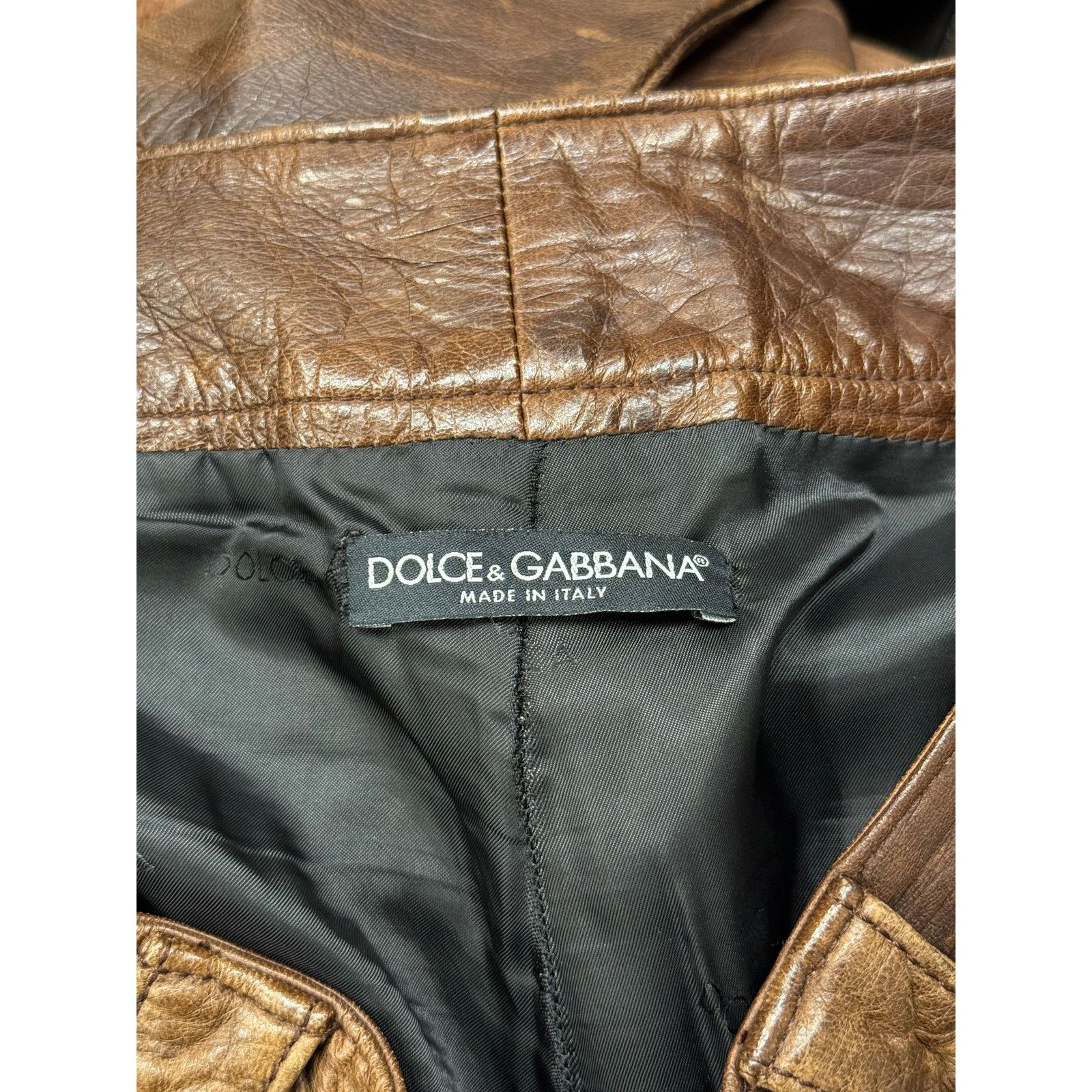 Dolce & Gabbana 2001 Dolce & Gabbana Shepskin bondage leather trousers Size 35" - 2 Thumbnail