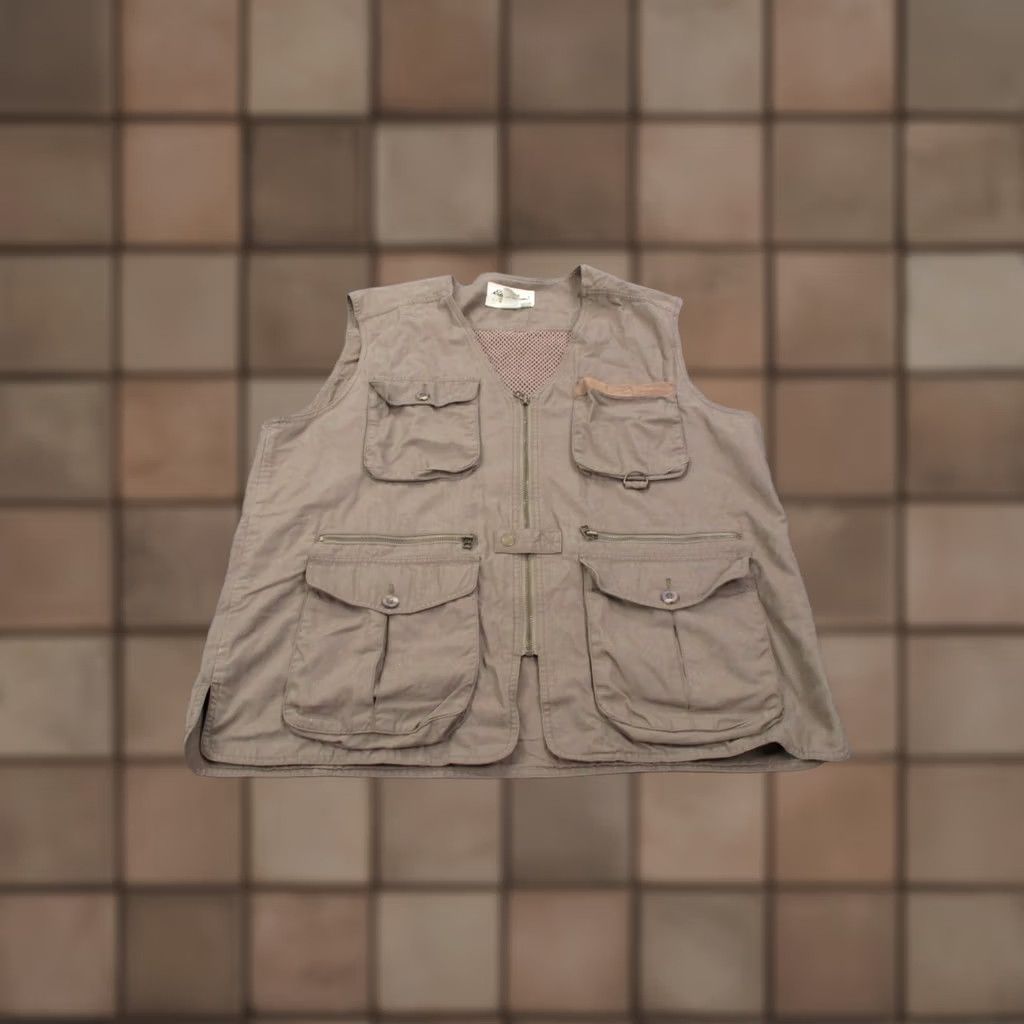 Eddie Bauer Eddie Bauer Vest Jacket Mens L Windbreaker Outdoor Lightweight Pockets Full Zip Waterproof Windproof Brown Canvas Logo Size US L / EU 52-54 / 3 - 1 Thumbnail