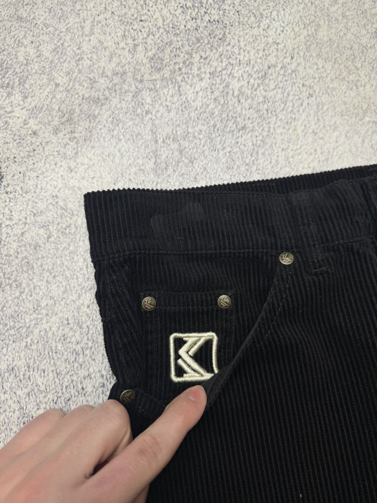 Karl Kani Vintage Karl Kani Velour Pants Rap Jeans Y2K Size US 32 / EU 48 - 17 Thumbnail