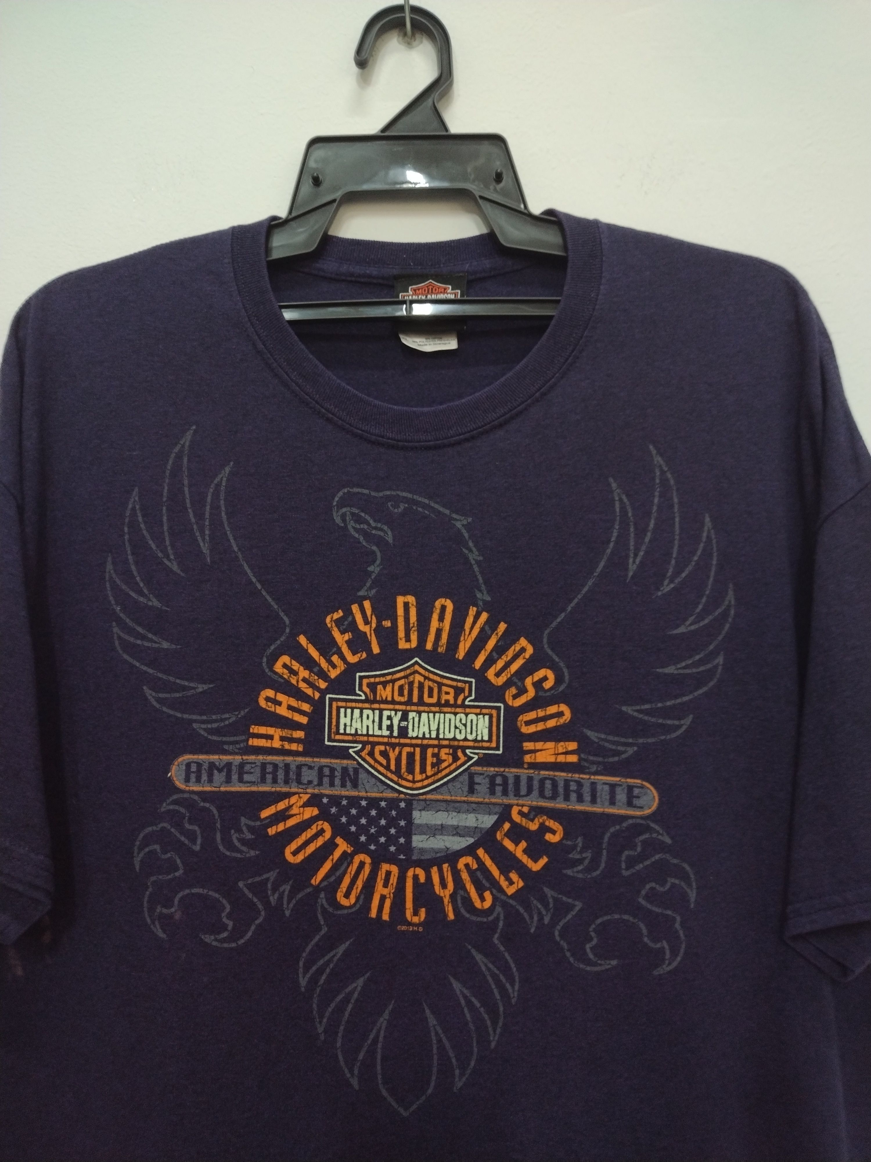 Harley Davidson × Vintage 2013 Harley Davidson style 3D HD eagle ROMMEL MARYLAND Size US XL / EU 56 / 4 - 5 Thumbnail