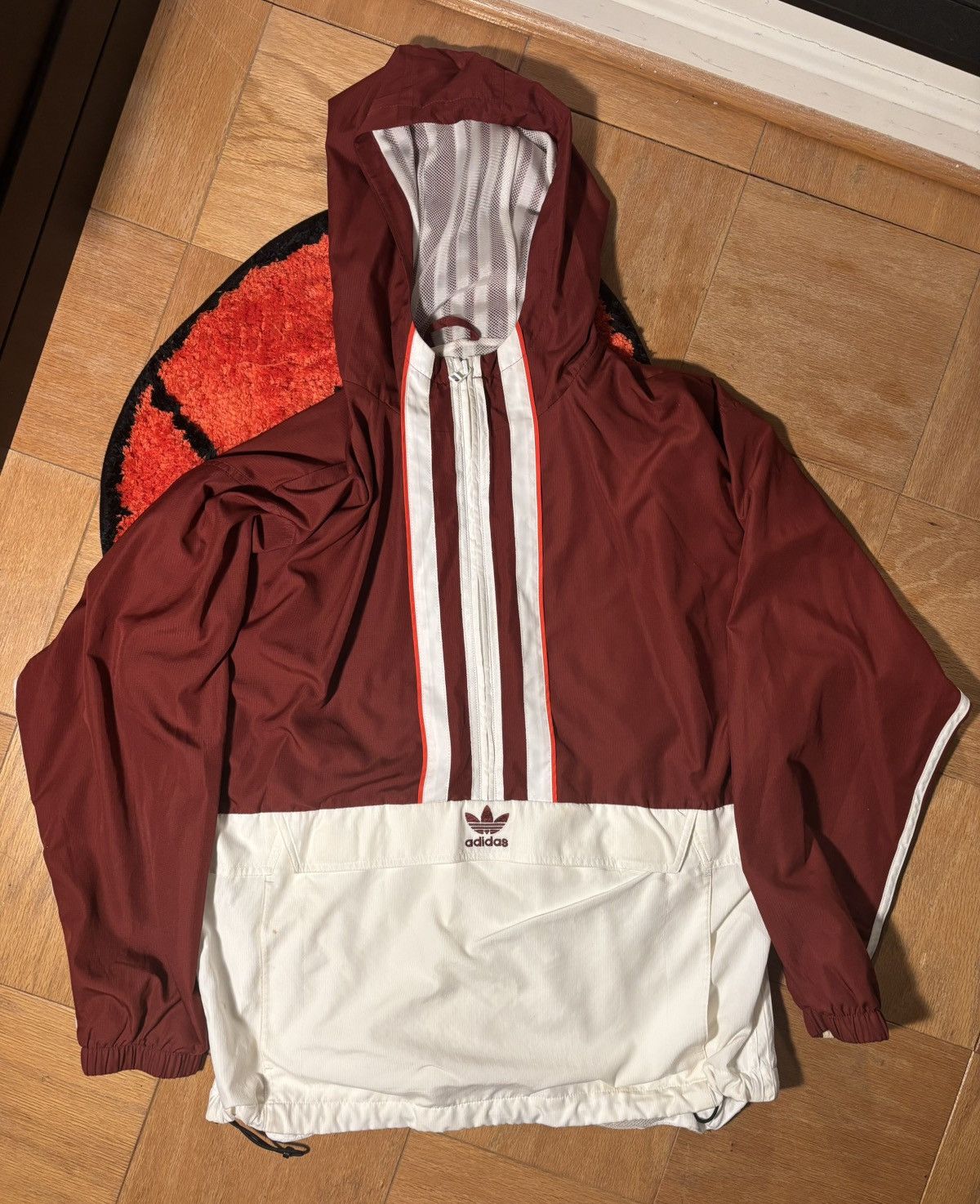Adidas Adidas Windbreaker Hoodie Size US L / EU 52-54 / 3 - 1 Thumbnail