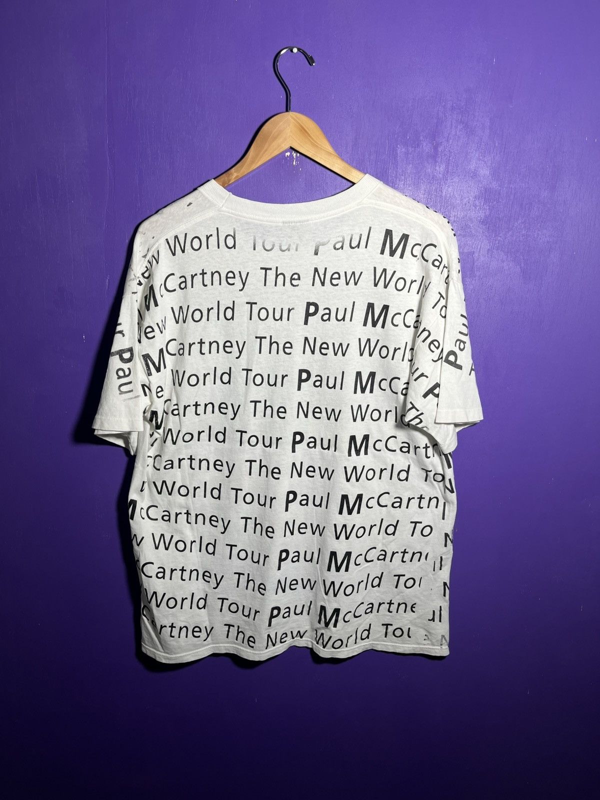 Band Tees × Vintage Vintage 1993 Paul McCartney world tour AOP t-shirt Size US XL / EU 56 / 4 - 2 Thumbnail