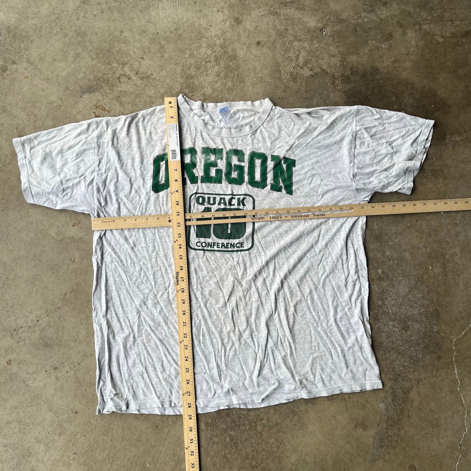 Vintage VINTAGE 80S OREGON DUCKS RUSSELL SHIRT 2XL Size US XXL / EU 58 / 5 - 5 Thumbnail