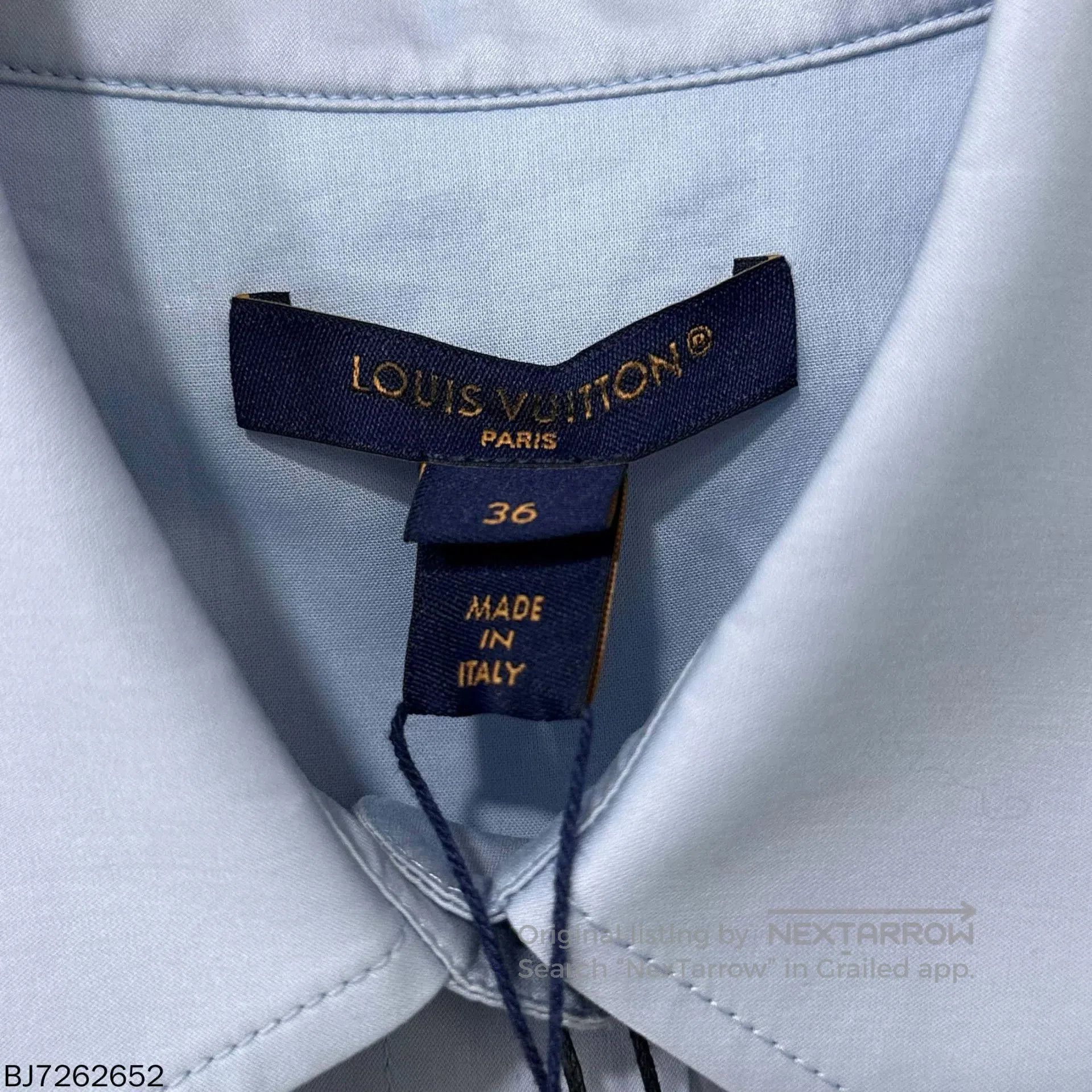 Louis Vuitton Louis Vuitton Embroidered Small Logo Long Sleeve Shirt. Size XS / US 0-2 / IT 36-38 - 4 Thumbnail