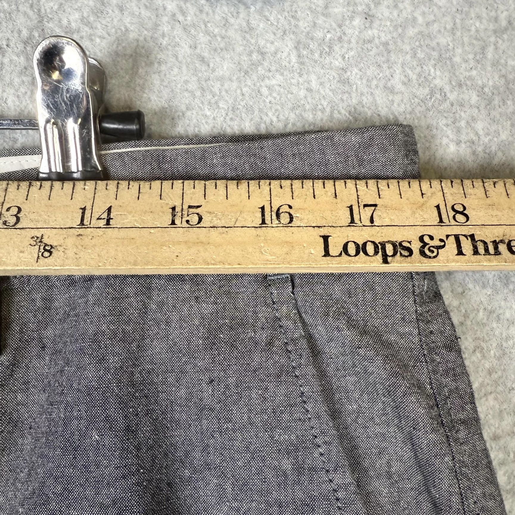 J.Crew J.Crew Shorts Chino Flat Front Rivington Gray Cotton Men 35 Regular Size Gray Mens Size US 35 - 3 Thumbnail