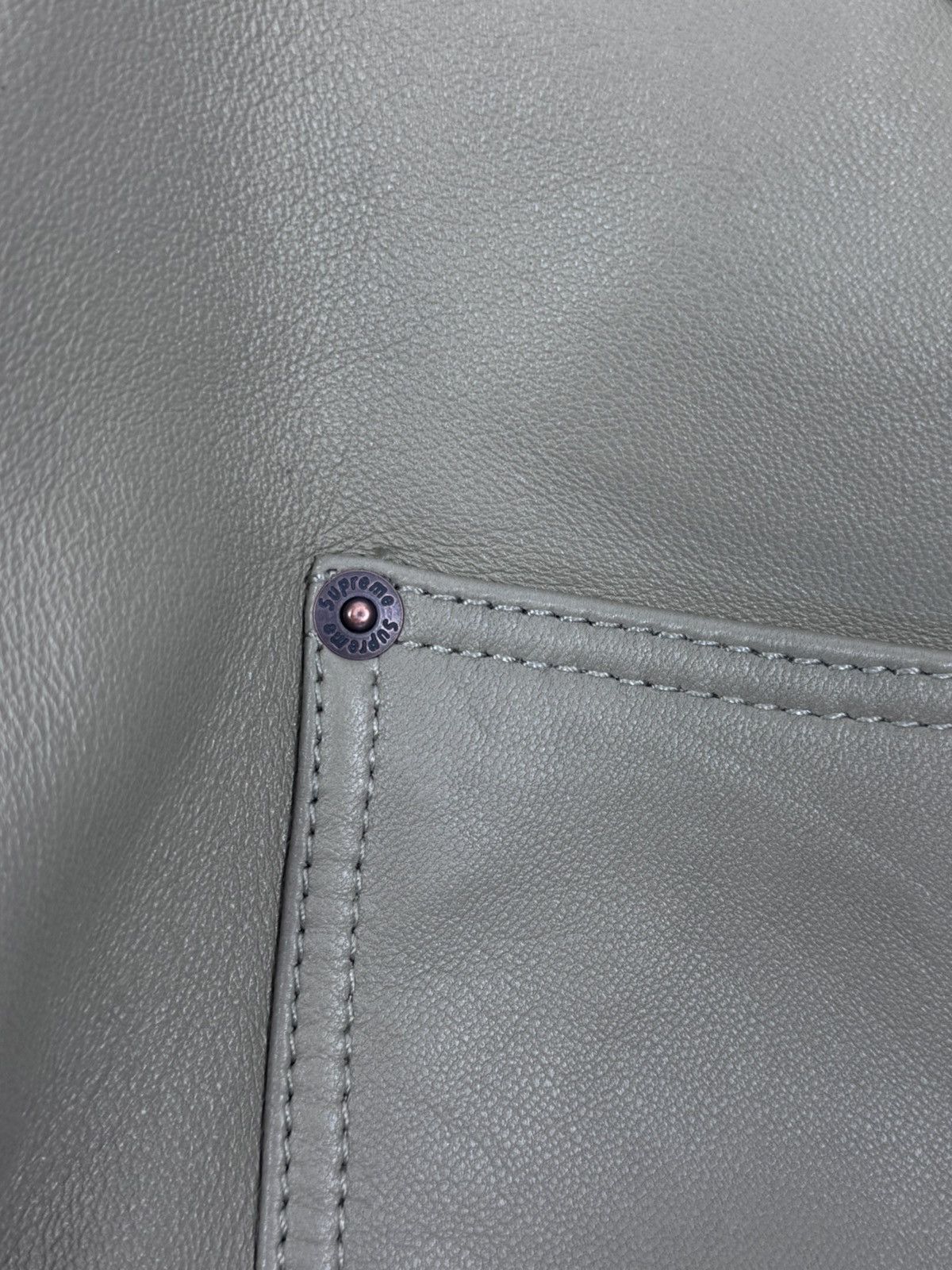 Supreme LEATHER CARPENTER PANTS Size US 34 / EU 50 - 4 Thumbnail