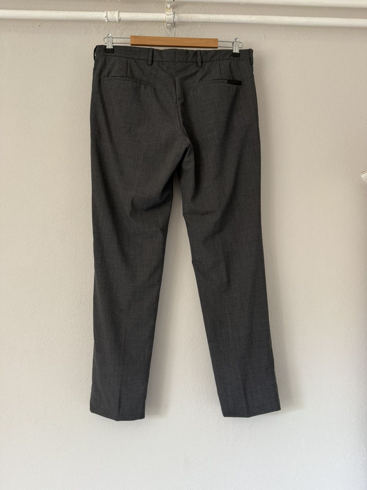 Prada Prada Slim Wool Trousers in Charcoal Grey Size US 34 / EU 50 - 2 Thumbnail