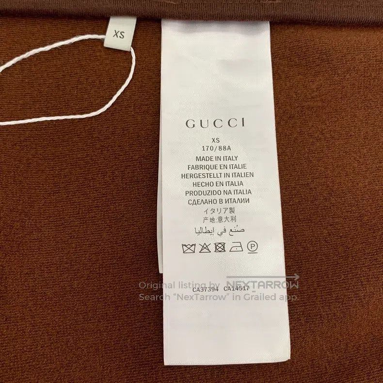 Gucci Gucci Brown letter stitching velvet zipper jacket Size US XS / EU 42 / 0 - 6 Thumbnail