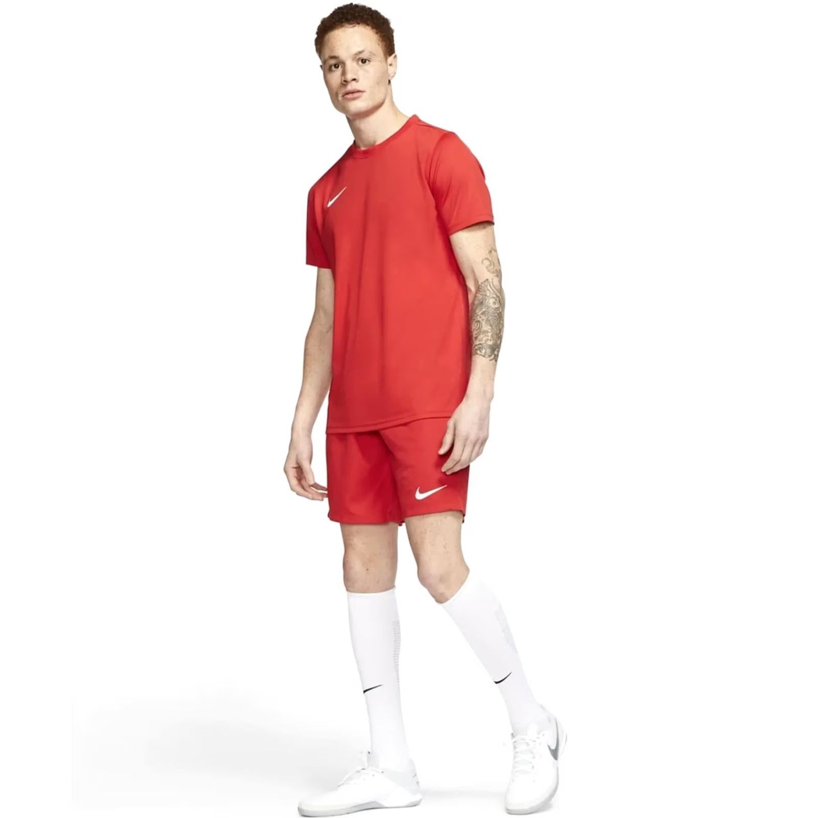 Nike NIKE DRI-FIT PARK ORIGINAL 2020 MEN SPORT TRAINING FOOTBALL SHORTS S Red Size US 29 - 7 Thumbnail
