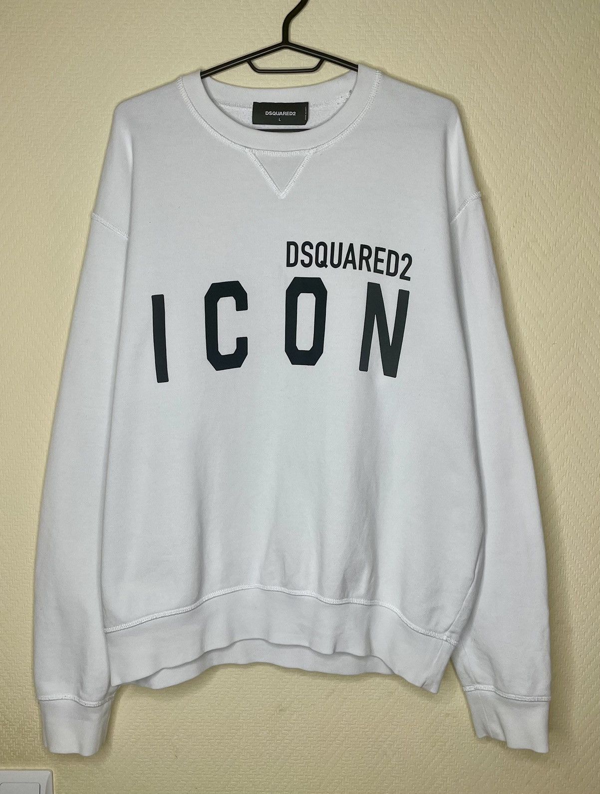 Dsquared2 Dsqured2 ICON men’s white sweatshirt Size US L / EU 52-54 / 3 - 1 Thumbnail