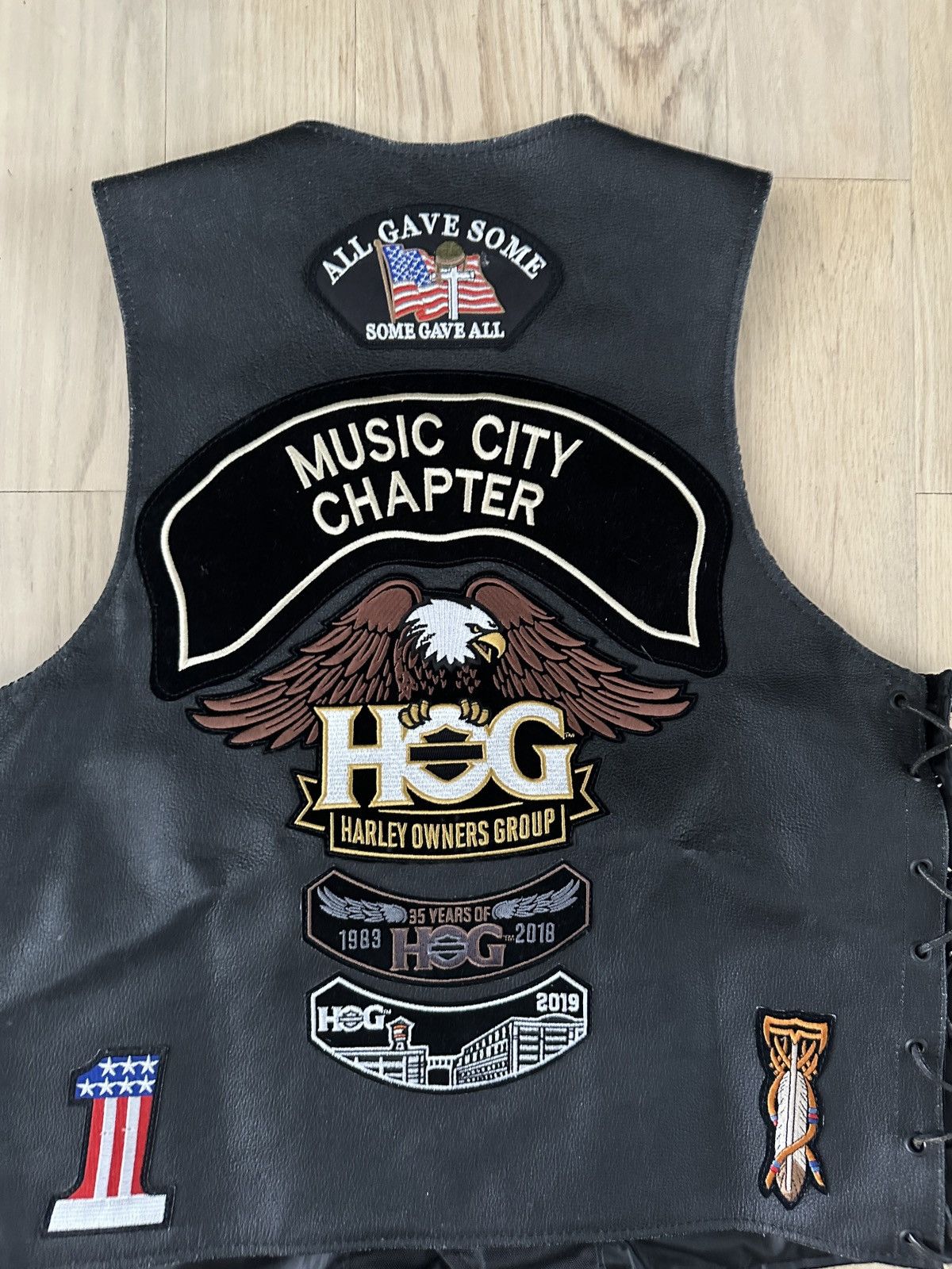Harley Davidson × Vintage 1 of 1 Harley-Davidson HOG Leather Vest Size US M / EU 48-50 / 2 - 8 Thumbnail