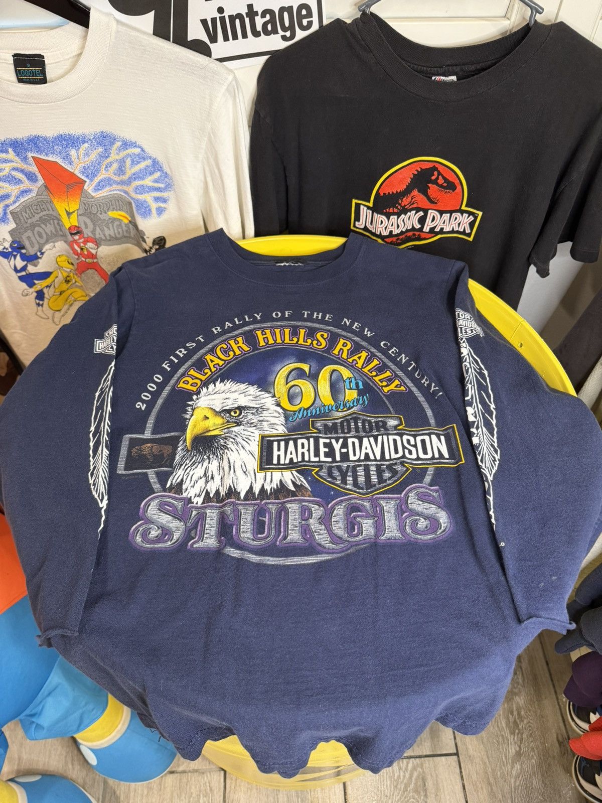 Harley Davidson 2000s Harley Davidson navy blue long sleeve Size US S / EU 44-46 / 1 - 1 Thumbnail