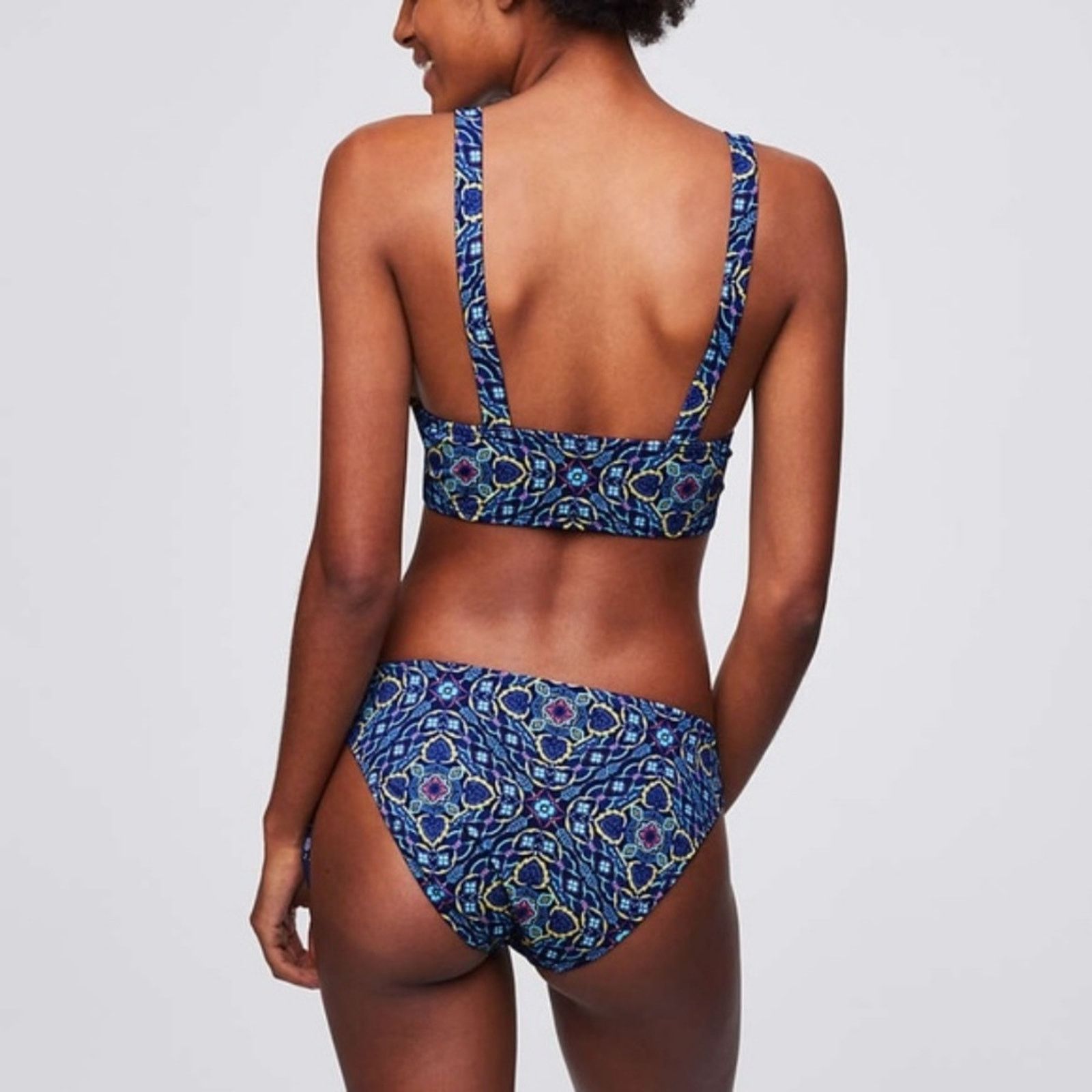 Loft LOFT Blue Beach Side Tie Hipster Bikini Bottom Size US 28 / EU 44 - 3 Thumbnail