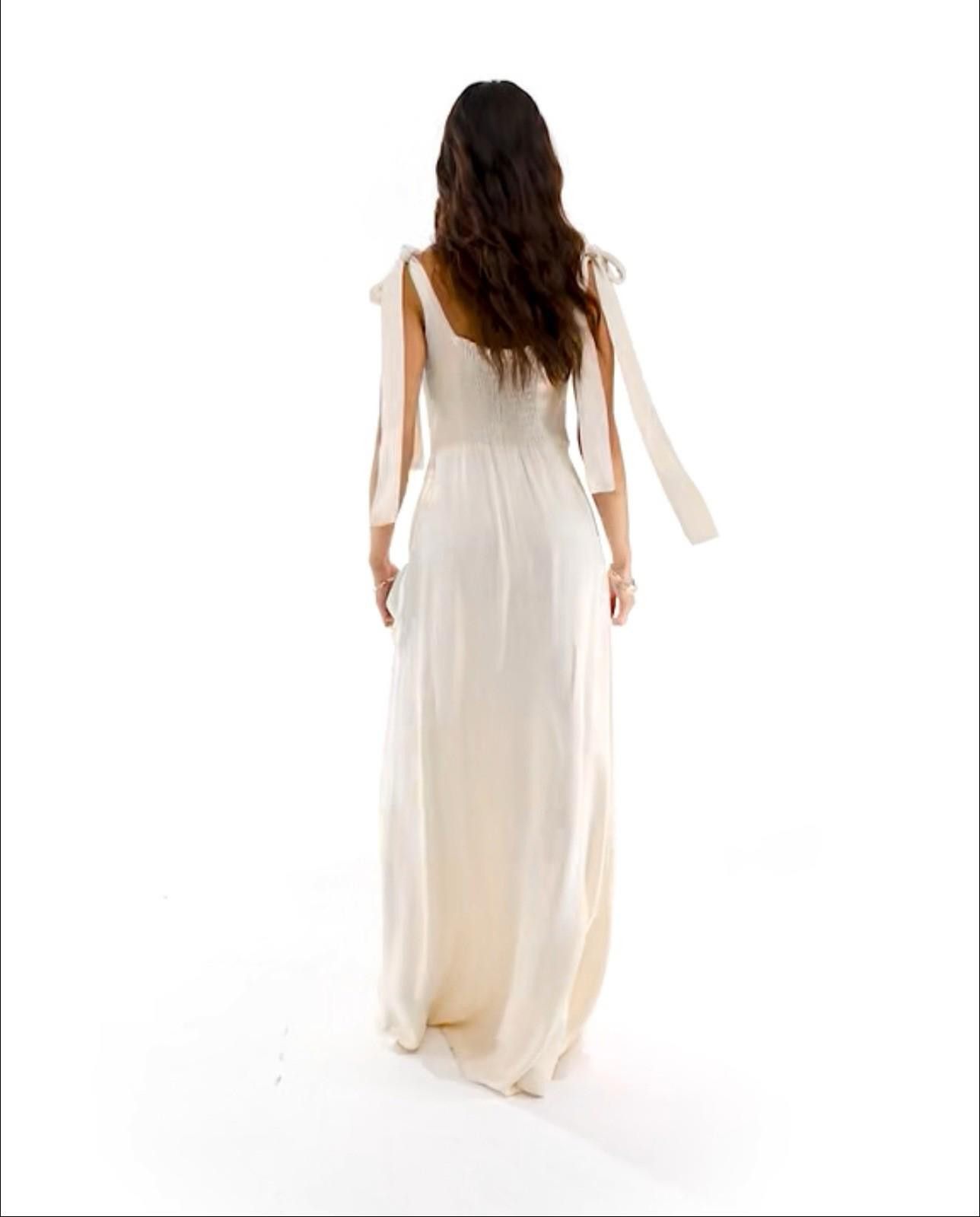 Other Maids to Measure maxi dress ivory Size 8/S NEW RPR £180 Size S / US 4 / IT 40 - 2 Thumbnail