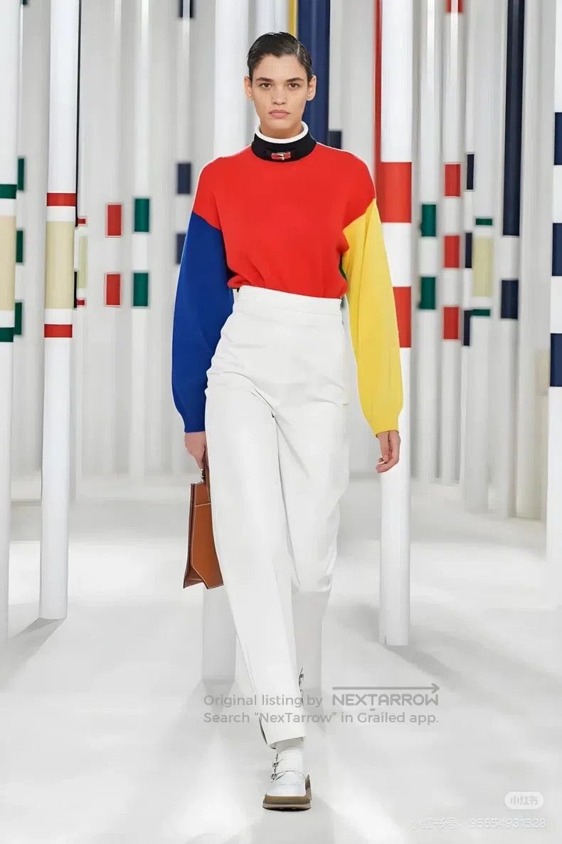 Hermes Hermes Mondrian-Inspired Color Block Cashmere Knit Long Sl Size XXS / US 00 / IT 34 - 7 Thumbnail