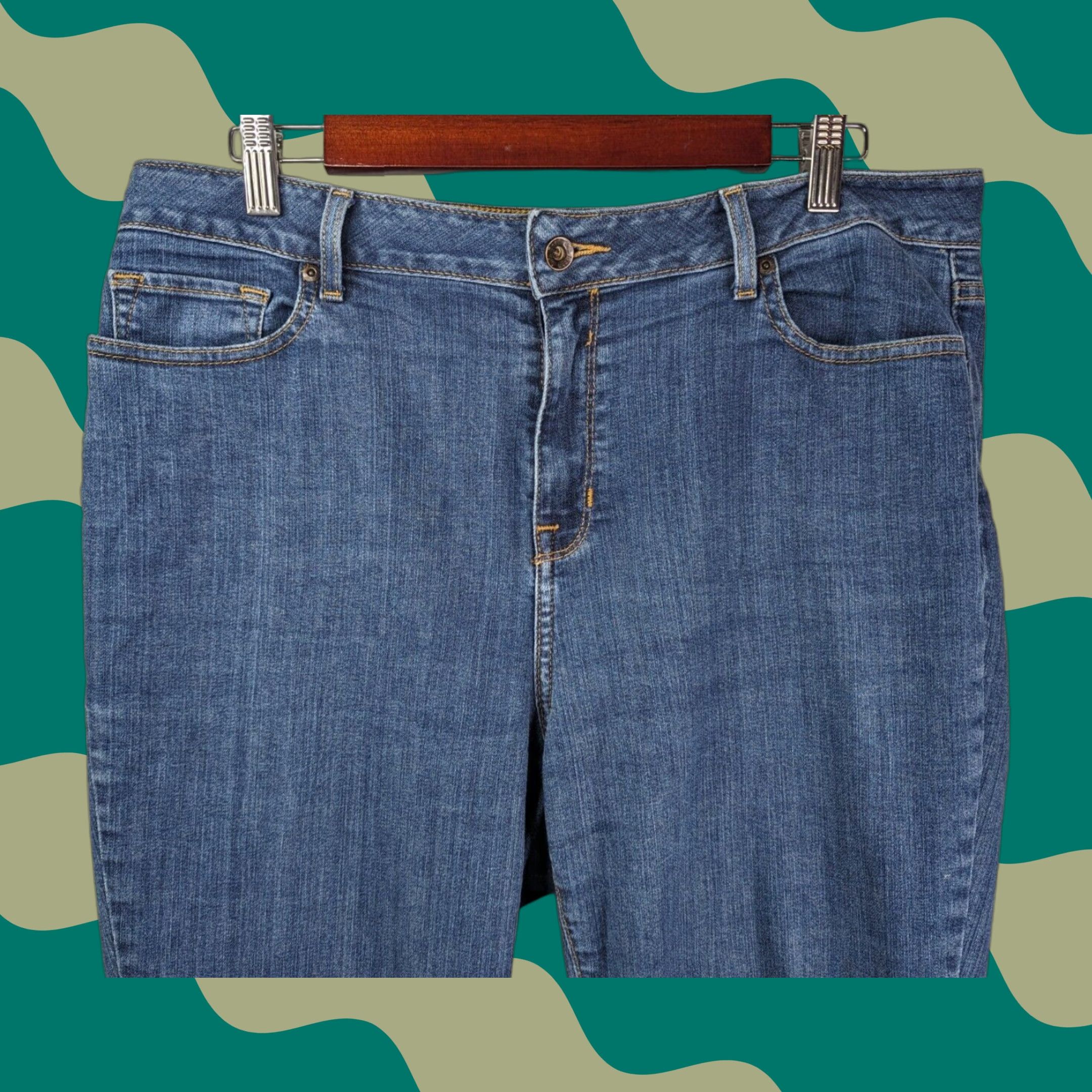 Vintage LL Bean Classic Fit Women's Size 14 M/T Jeans True Shape Slim Leg 284078 Size 36" / US 14 / IT 50 - 1 Thumbnail