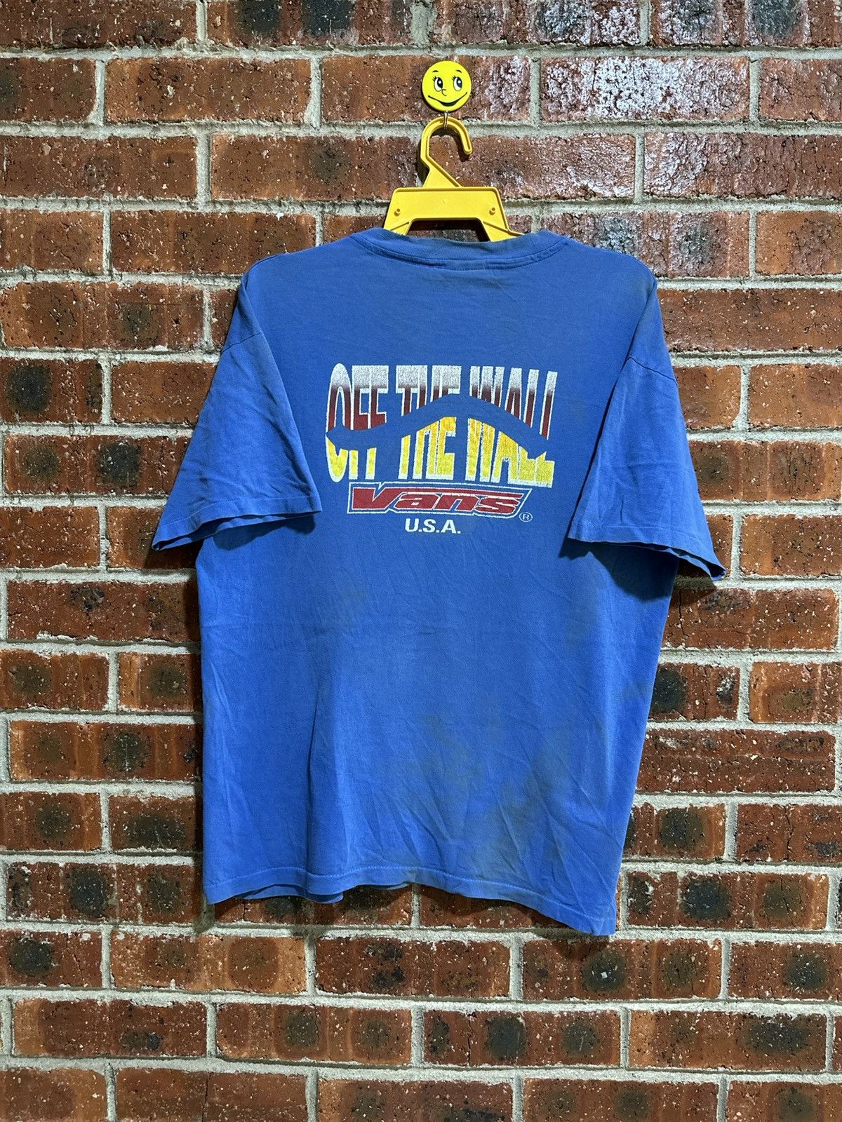 Vans Vintage Vans Off The Wall Usa Sun Faded Tee Size US L / EU 52-54 / 3 - 1 Thumbnail