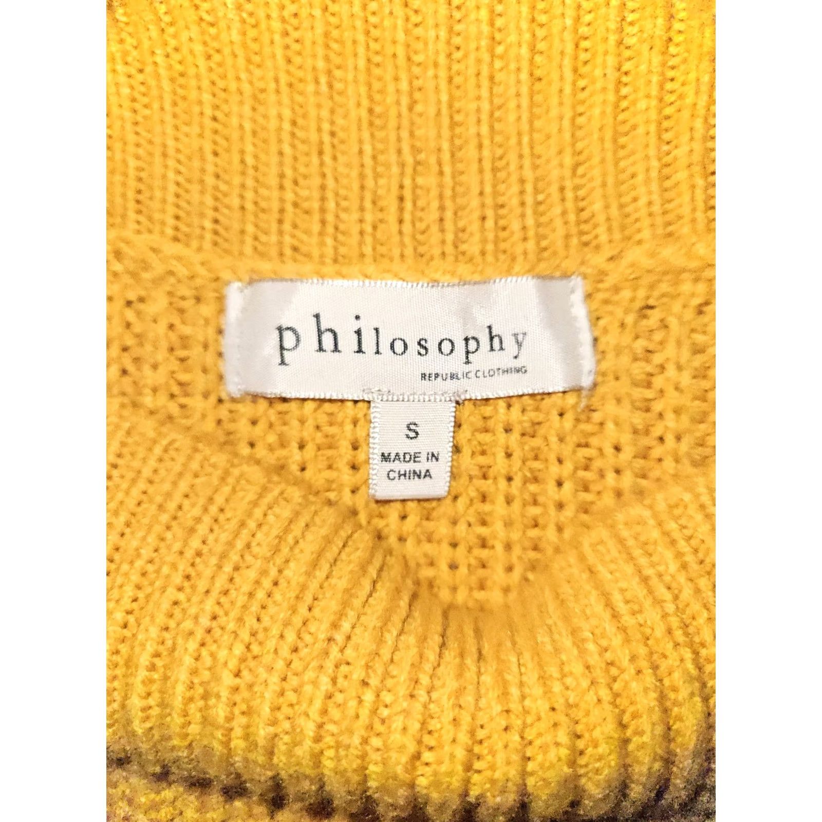 Vintage Philosophy Sweater Women's Small Gold Thick Knit Ribbed Should Button Pullover Knit Acrylic Hand Wash Only Womens Sportswear? Size S / US 4 / IT 40 - 2 Thumbnail
