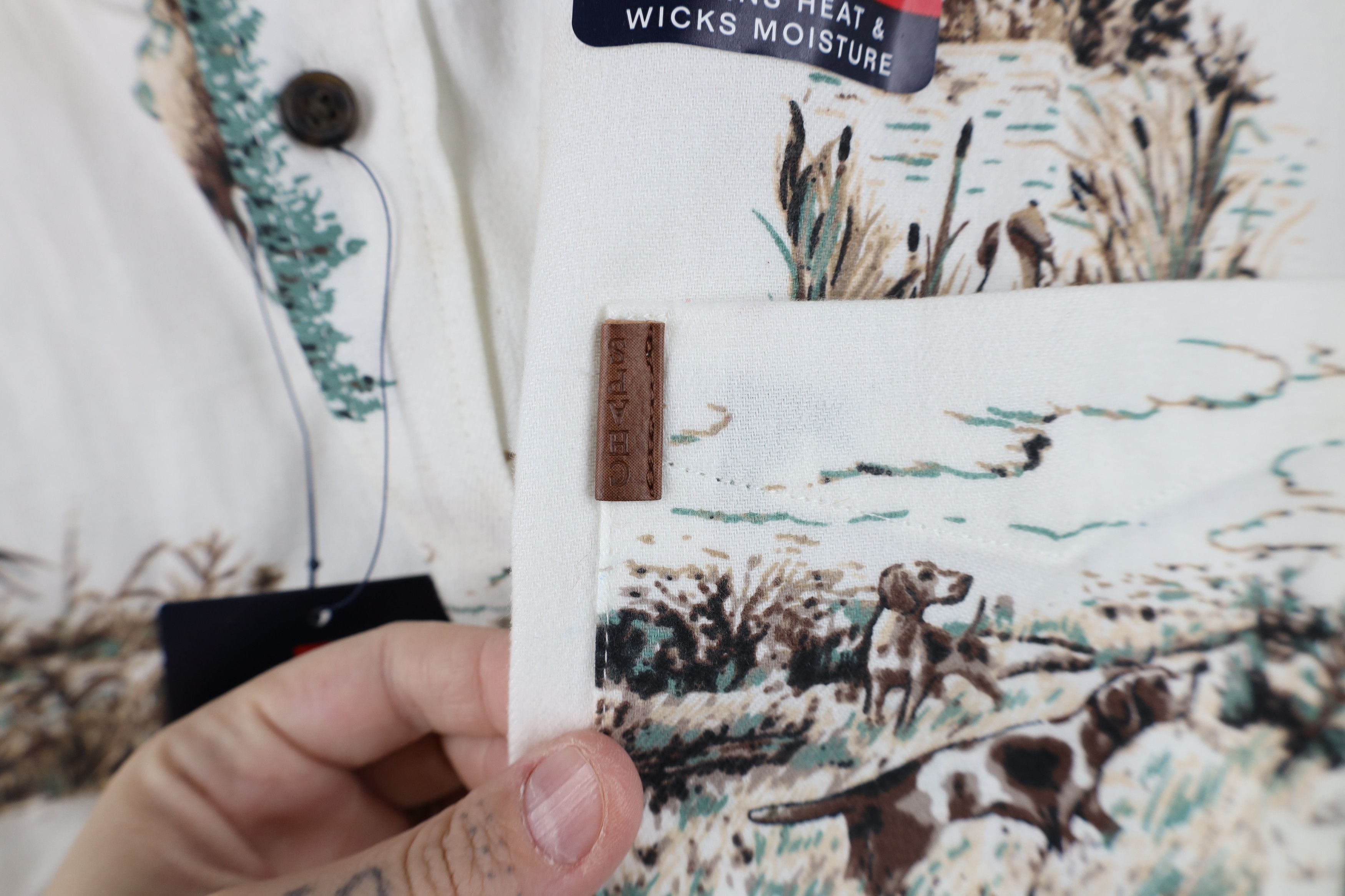 Chaps Deadstock Vintage Y2K Chaps Over Print Flannel Button Shirt Size US XXL / EU 58 / 5 - 6 Thumbnail