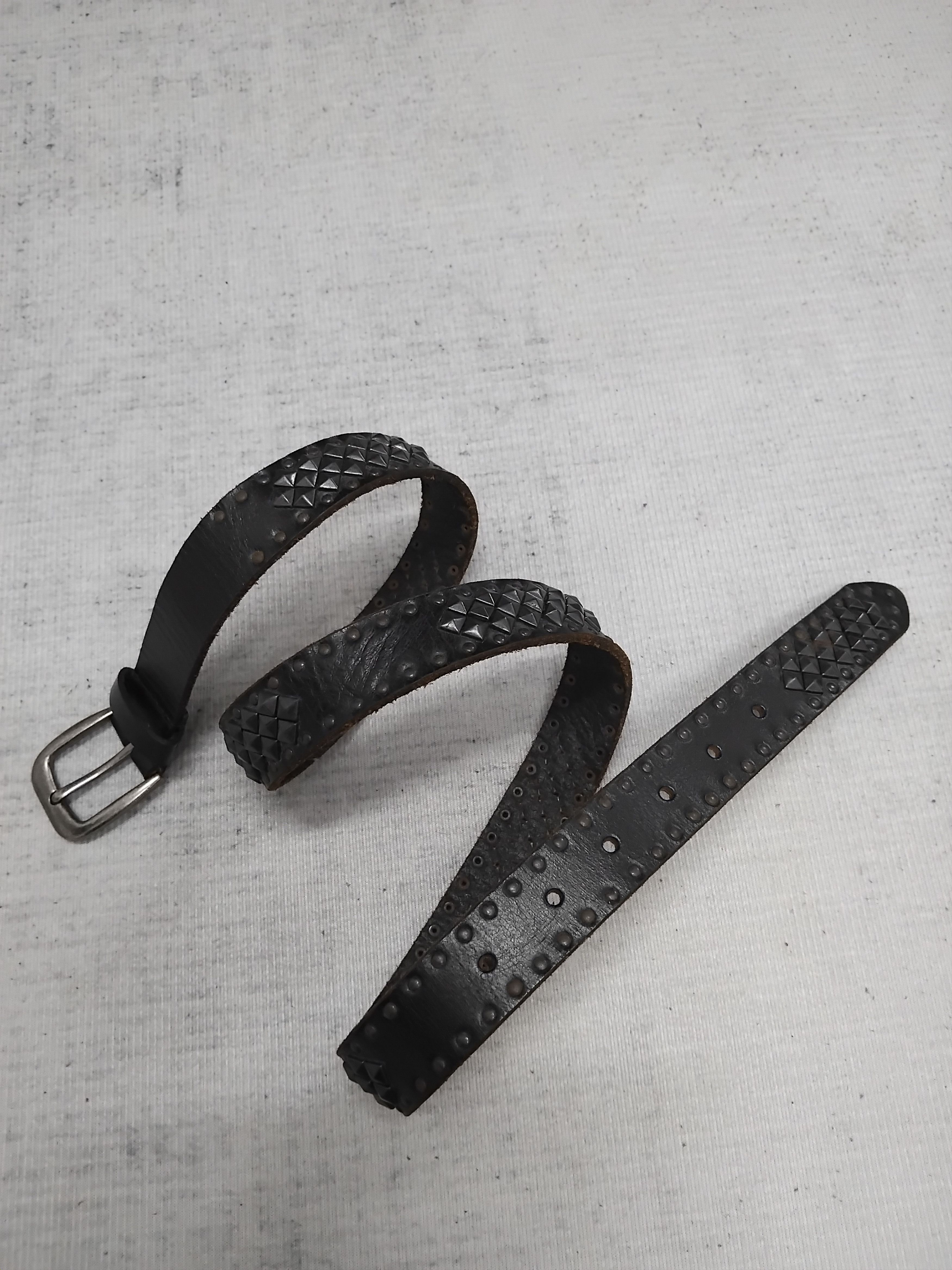 Japanese Brand 💥291295 homme studded punk rock leather belt Size ONE SIZE - 9 Thumbnail