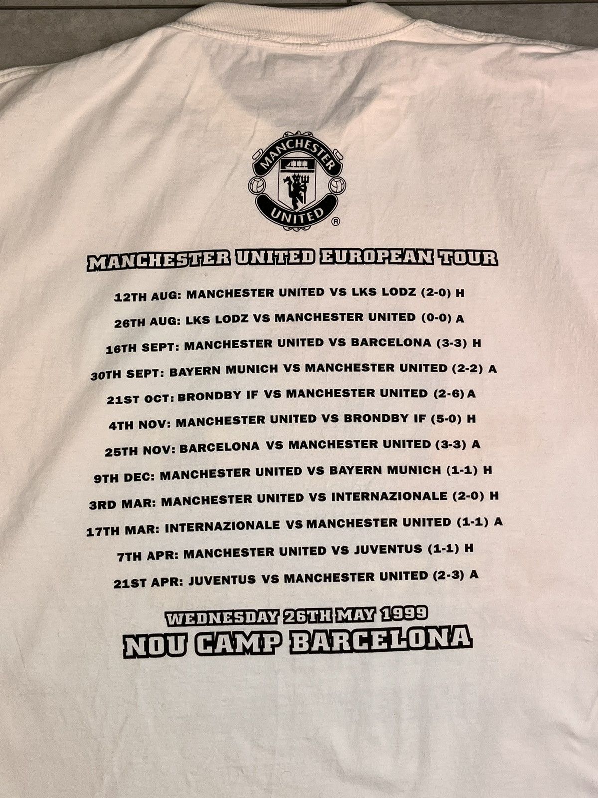 Vintage Manchester vs Bayern UEFA 1999 final Size US XL / EU 56 / 4 - 5 Thumbnail