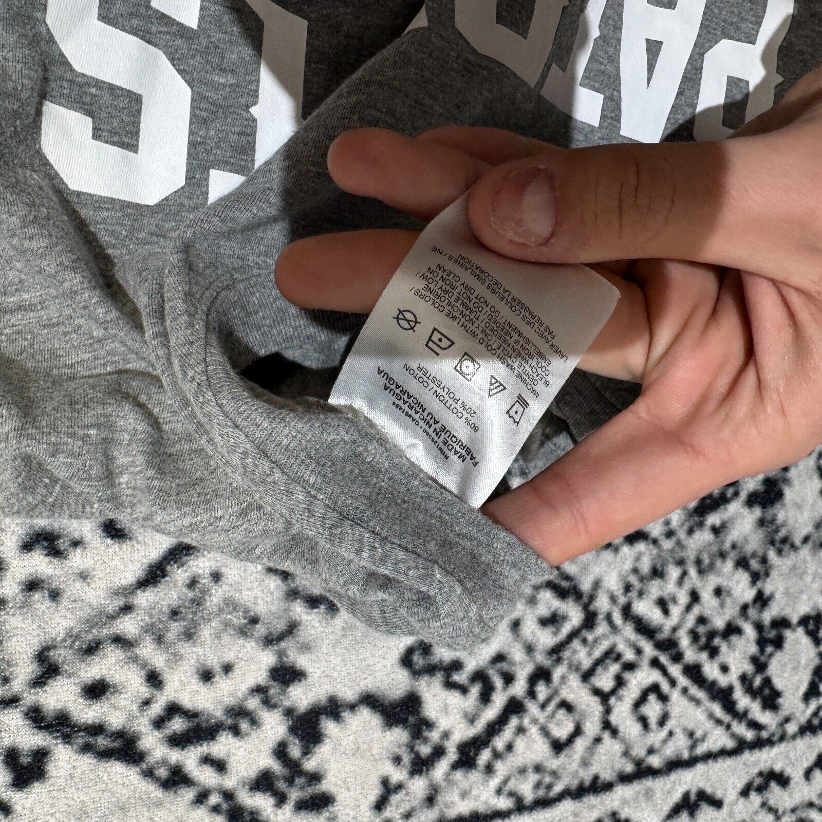 Nike × Vintage Vintage Nike Unisex Gray Cotton T-Shirt Size L Patriots NFL Size US L / EU 52-54 / 3 - 9 Thumbnail