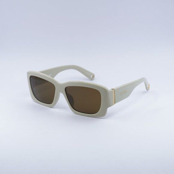 Jacquemus Jacquemus CROISIERE JAC/60 C2 Sunglasses Beige Square Frame Size ONE SIZE - 1 Thumbnail