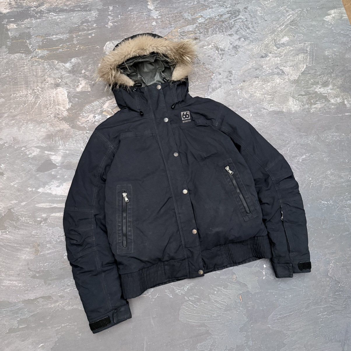 66 North North 66 Iceland Vintage Puffer Down Hooded Jacket Size M / US 6-8 / IT 42-44 - 2 Thumbnail