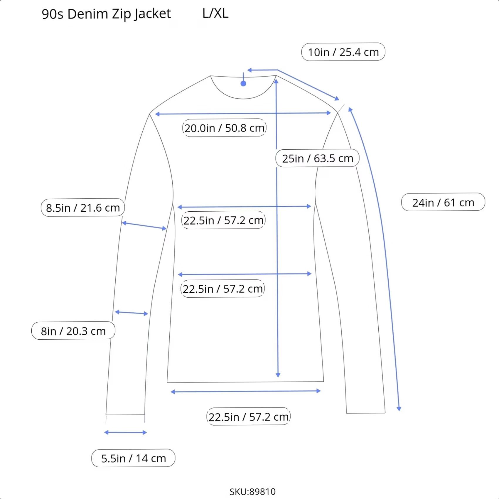 Denime VINTAGE 90s Denim Bomber Jacket Lightwash Zip Cropped L XL Men Mens Short Boxy Ideal Zipper Blank Blue Size US L / EU 52-54 / 3 - 2 Thumbnail