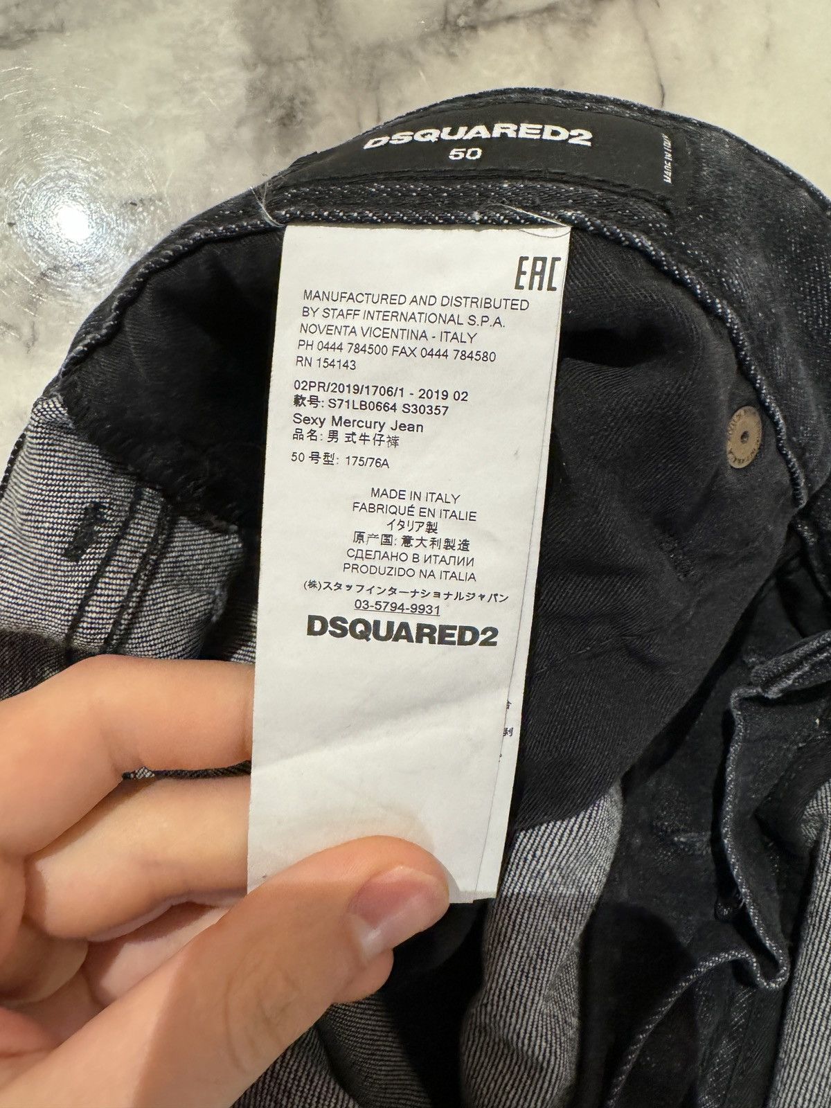 Dsquared2 Dsquared Sexy Mercury Jeans Black Size US 32 / EU 48 - 7 Thumbnail