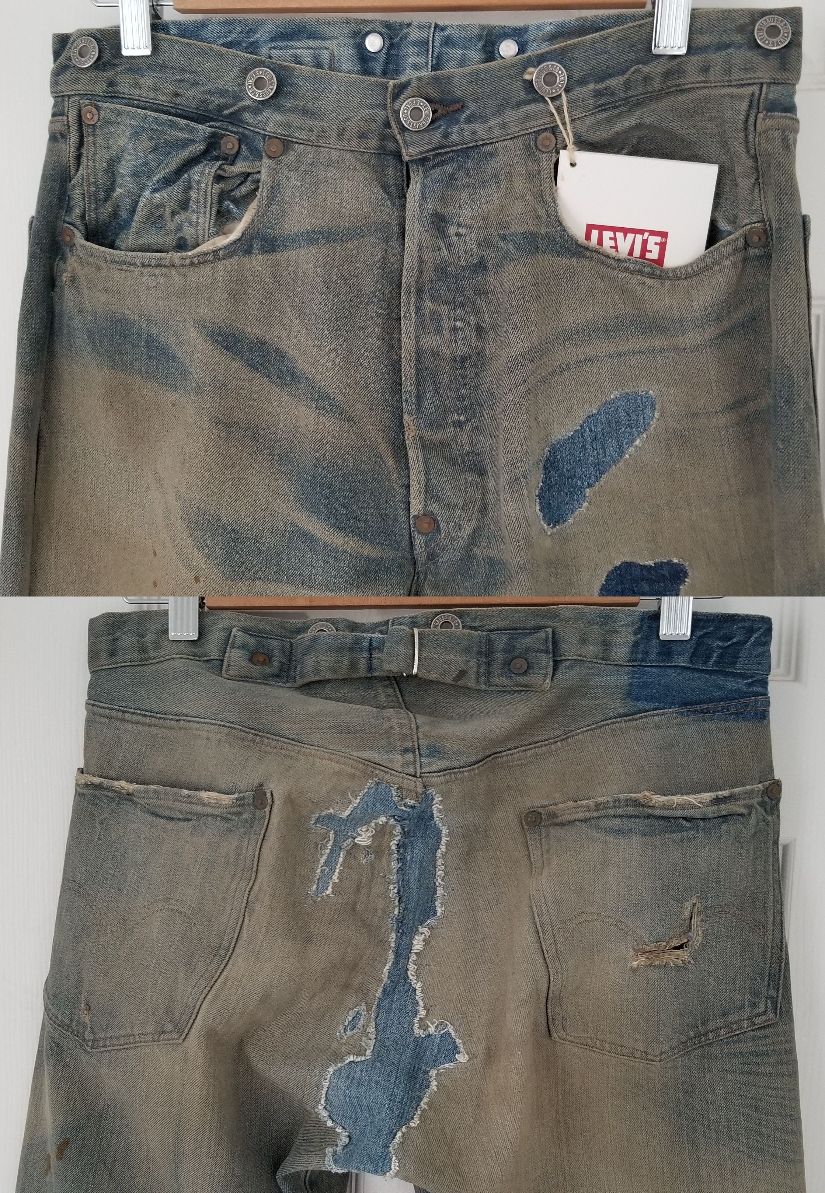 image of Levis x Levis Vintage Clothing Levi's Vintage Clothing Lvc 1901 Denim Devotee 501 Limited in Distre