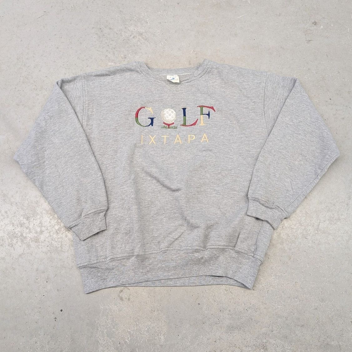 Vintage Vintage 80s Ixtapa Golf Embroidered crewneck sweater Size US L / EU 52-54 / 3 - 1 Thumbnail