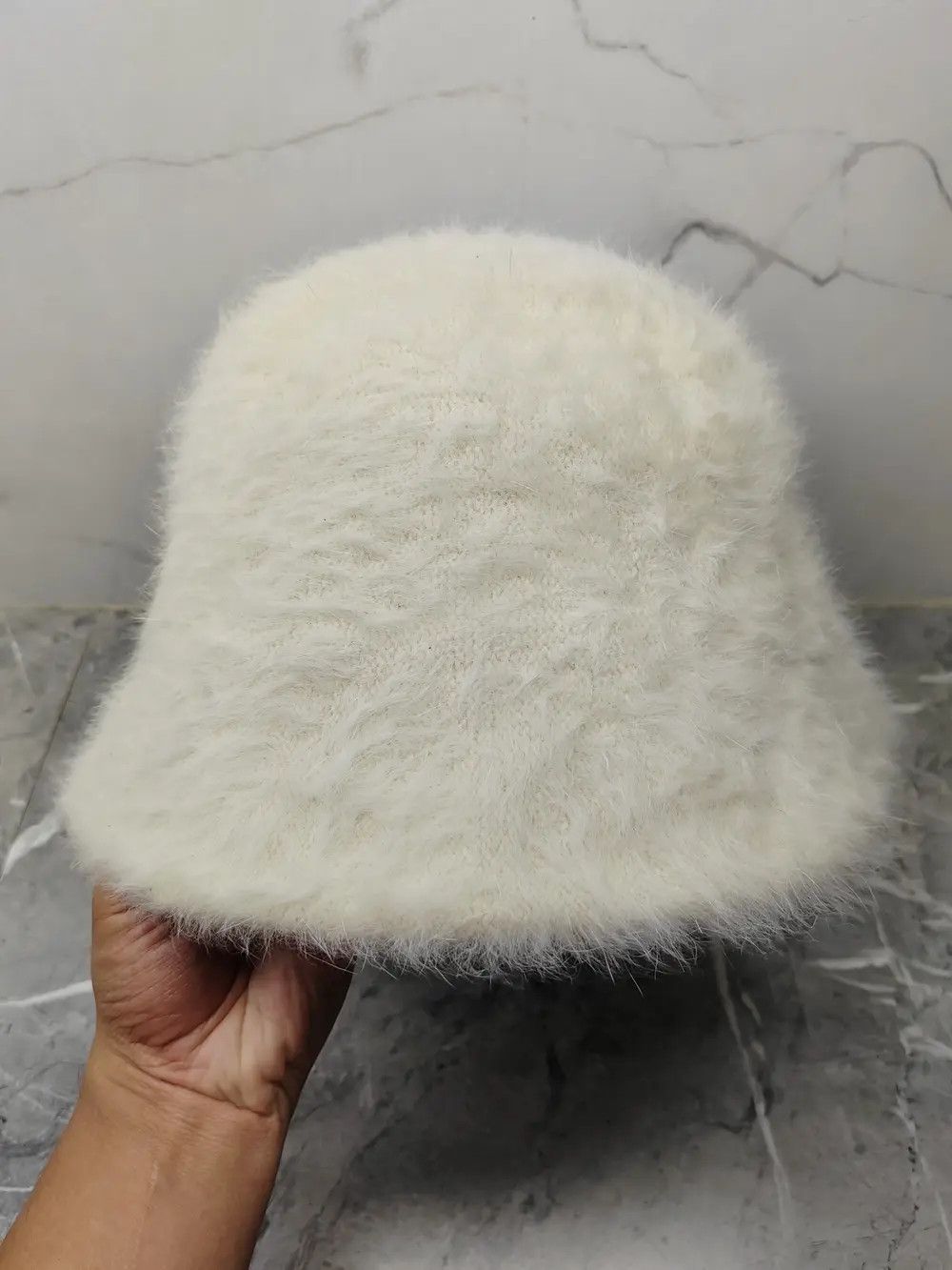 image of Unknown Japanese Fur Bucket Hat in Mix, Men's