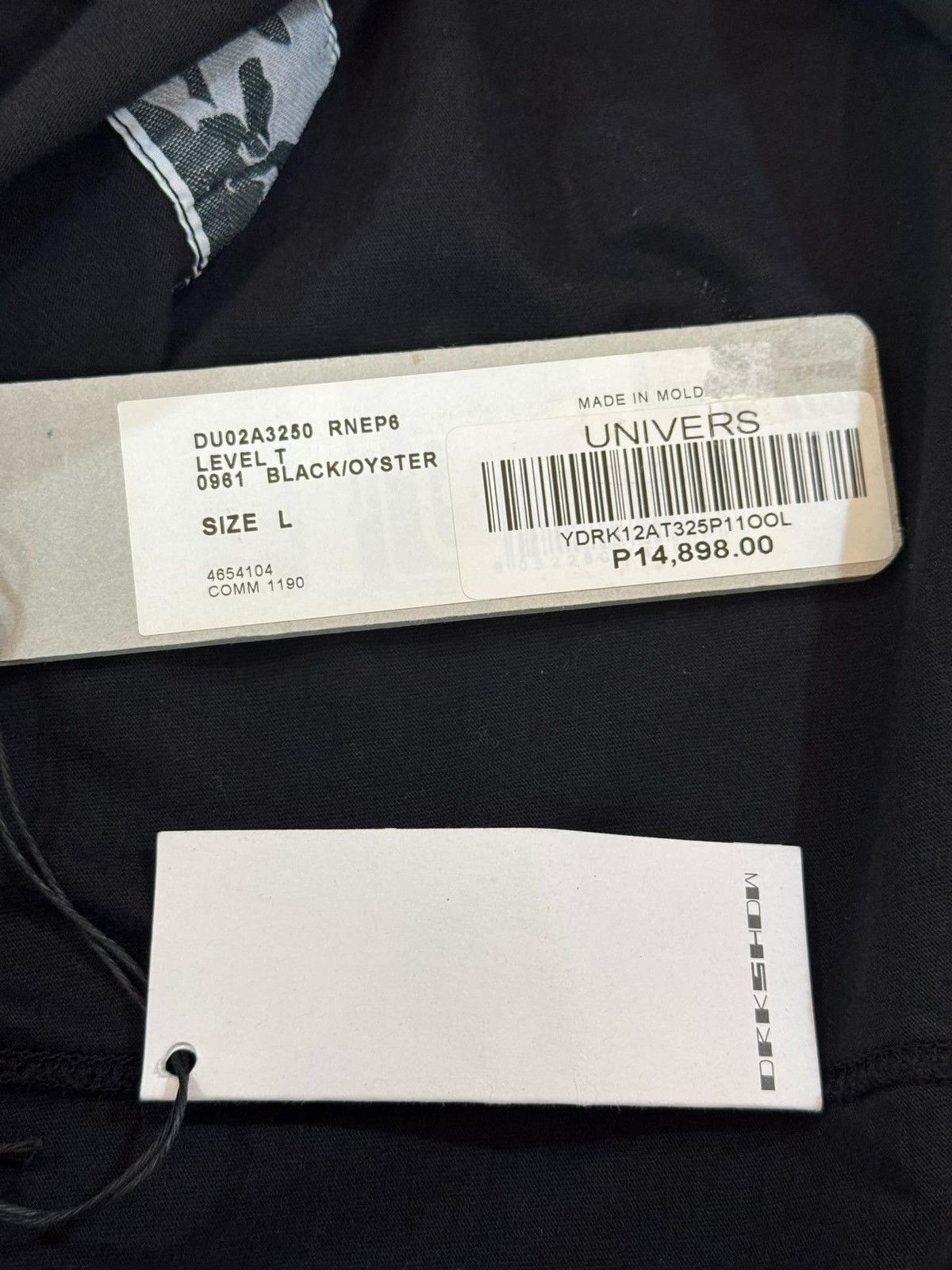 Rick Owens Drkshdw Rick Owens Drkshdw script tee Size US L / EU 52-54 / 3 - 2 Thumbnail