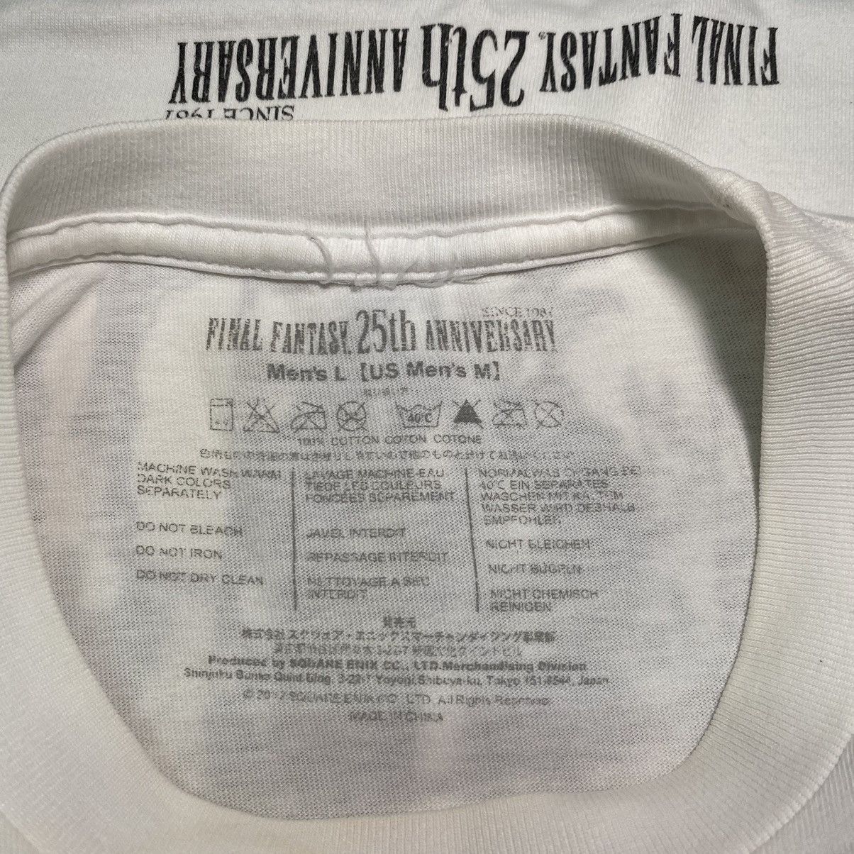 Vintage Final Fantasy Video Game 25th Anniversary Limited Tshirt Size US L / EU 52-54 / 3 - 4 Thumbnail