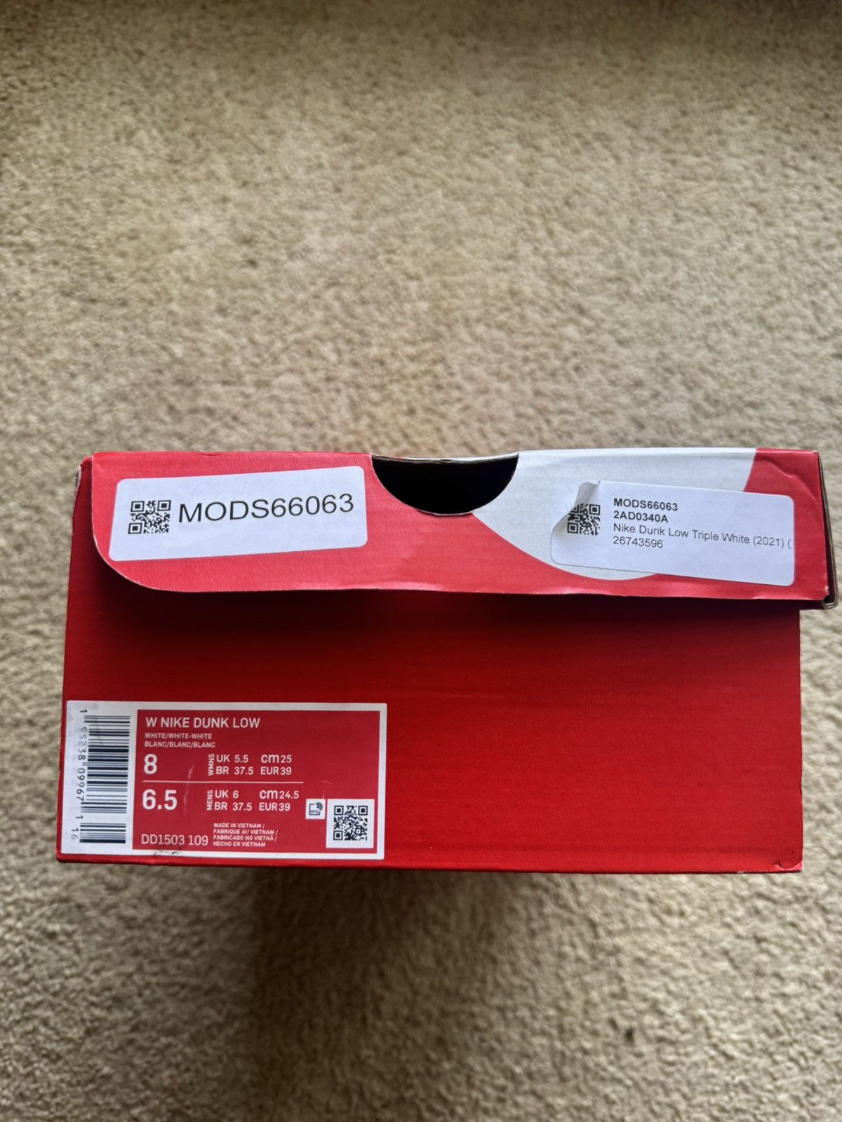 Nike W Nike Dunk Low Size US 8 / IT 38 - 2 Thumbnail