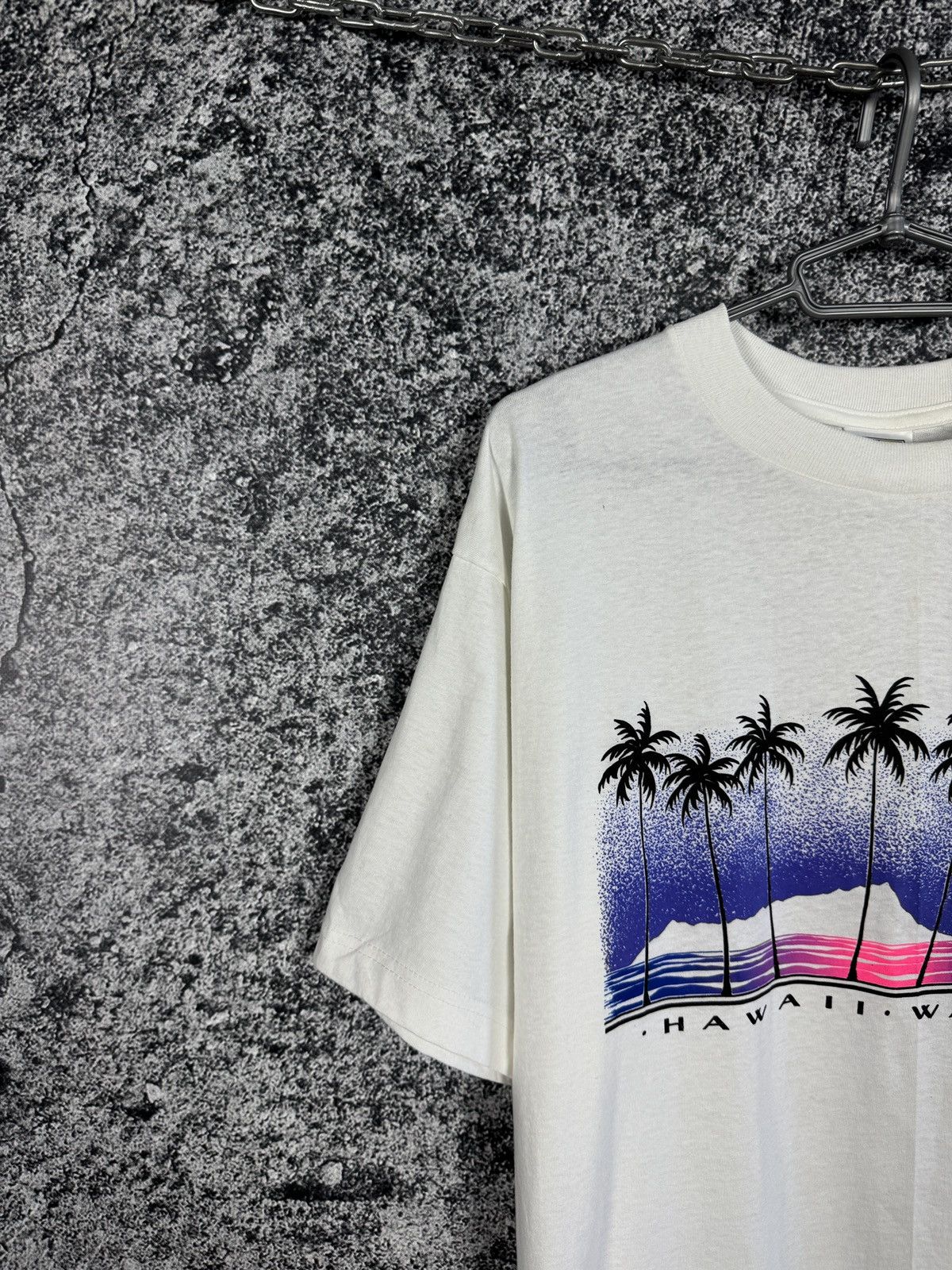 Vintage Men’s Hawaii Waikiki Vintage T-Shirt Big Logo Palm Size L Size US L / EU 52-54 / 3 - 3 Thumbnail