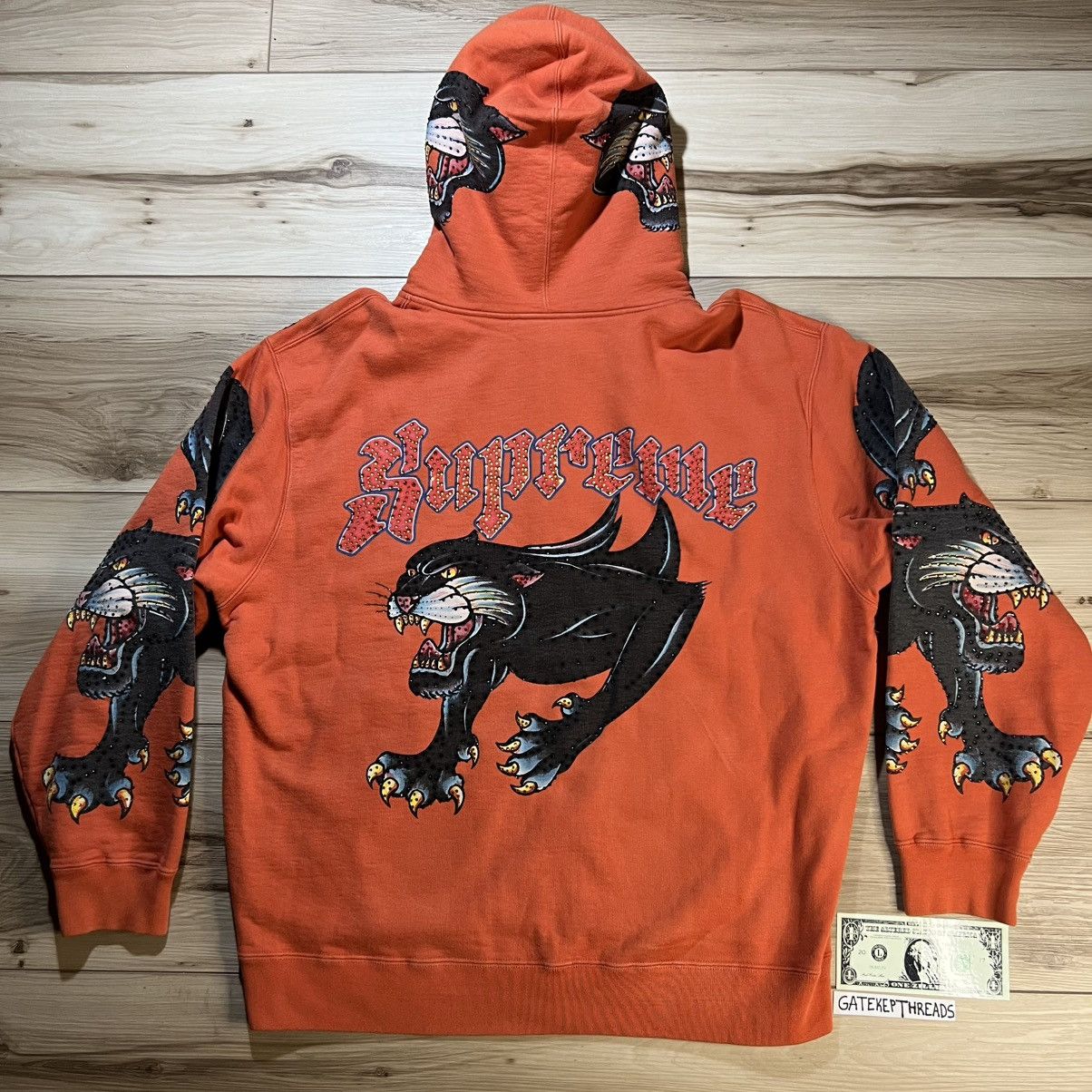 Streetwear × Supreme Supreme SS21 Panther Zip Up Hoodie