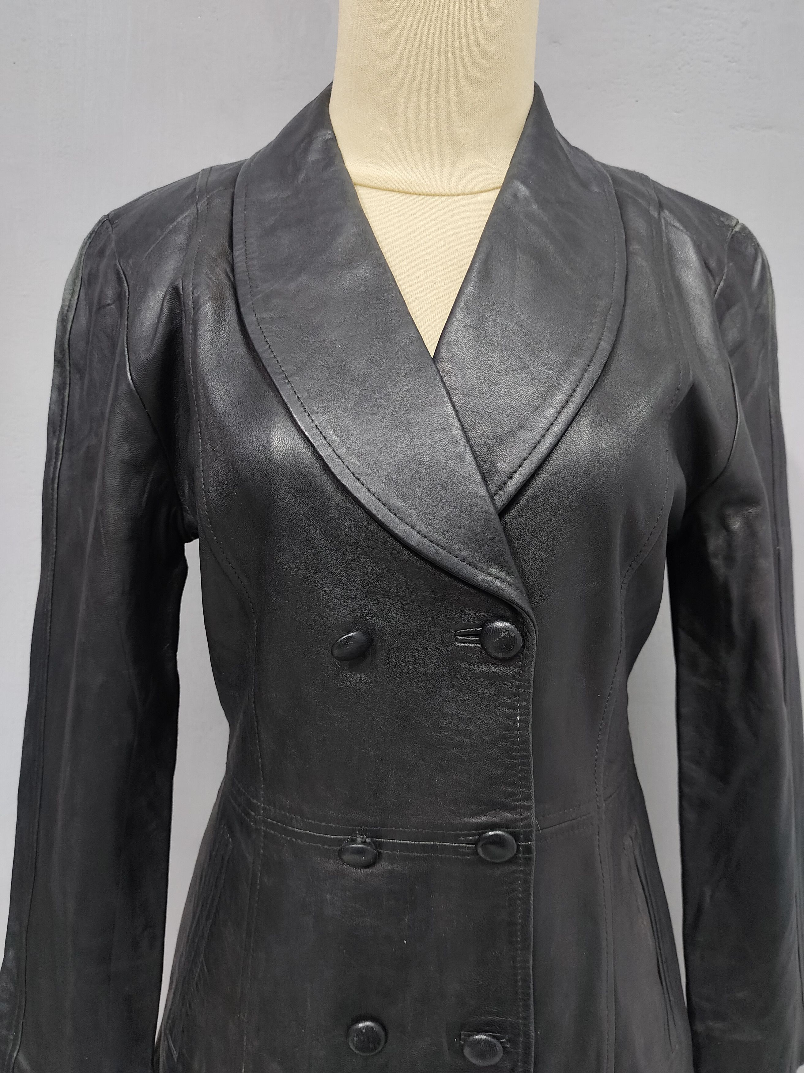 Seditionaries 90s Vipretty Boutique- Minimalist Tailored Sheepskin Leather Size M / US 6-8 / IT 42-44 - 3 Thumbnail