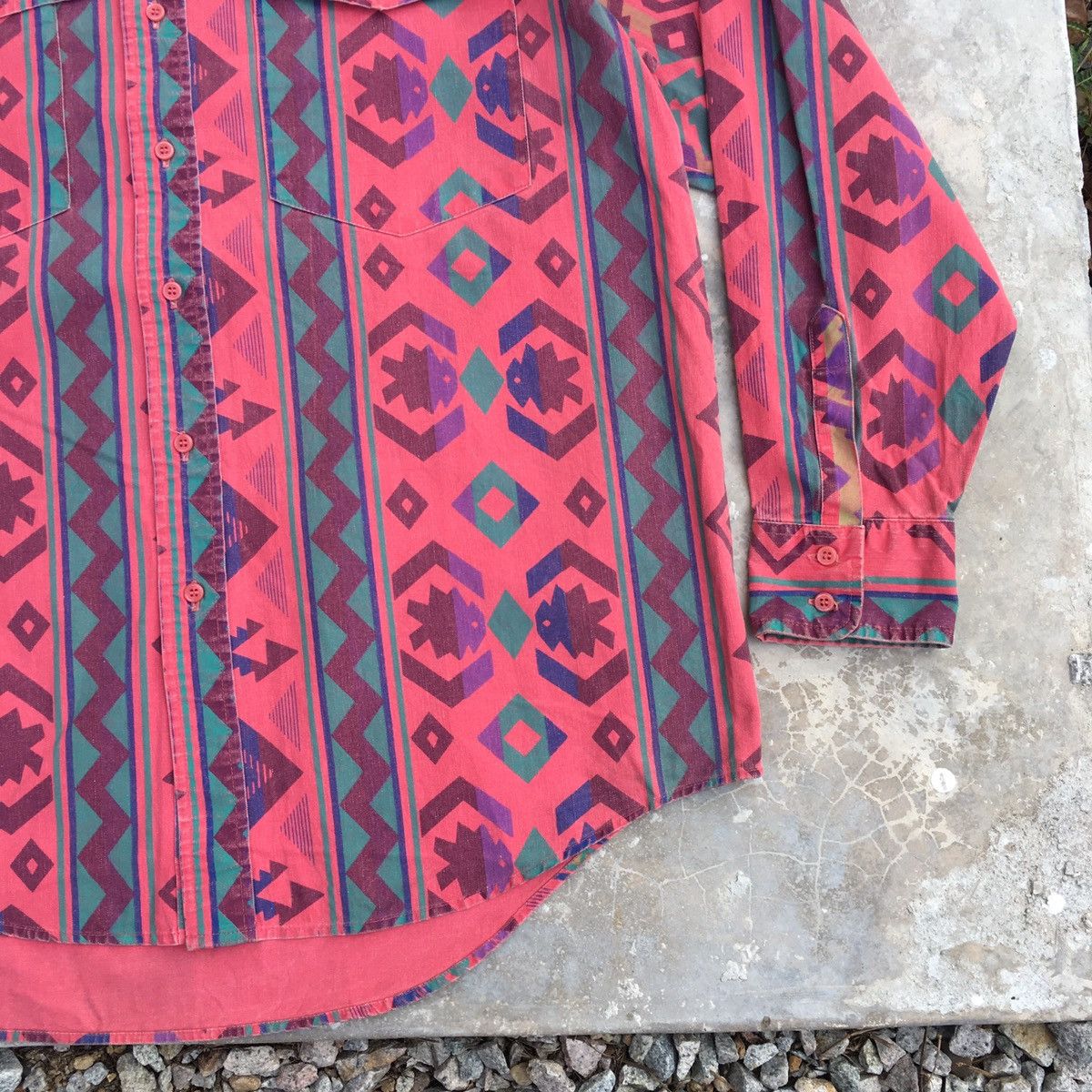 Western Mountaineering Vintage Frontier Series Heavy Cotton Western Shirt Size US L / EU 52-54 / 3 - 3 Thumbnail
