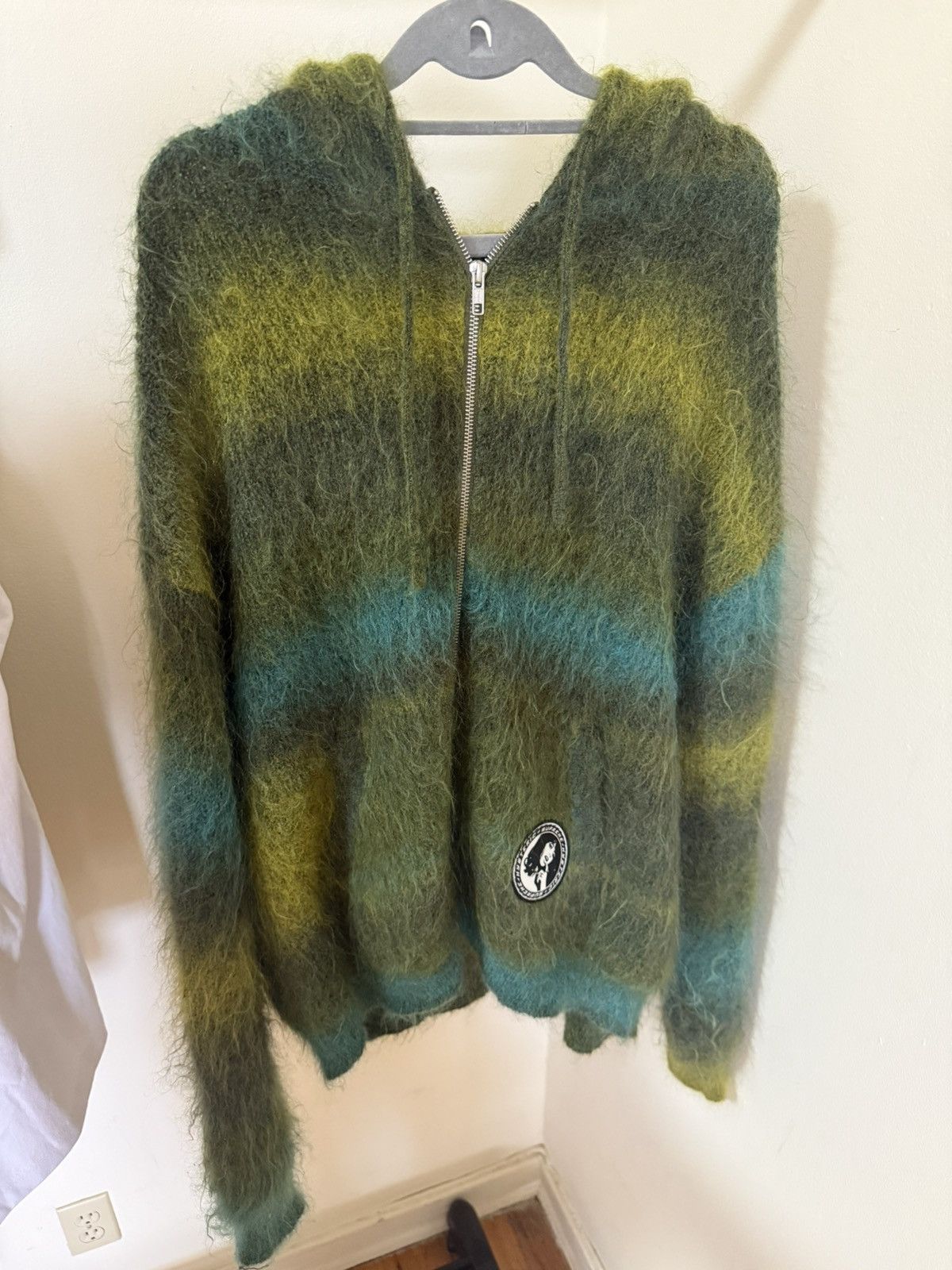 Supreme X Hysteric Glamour mohair zip up hoodie