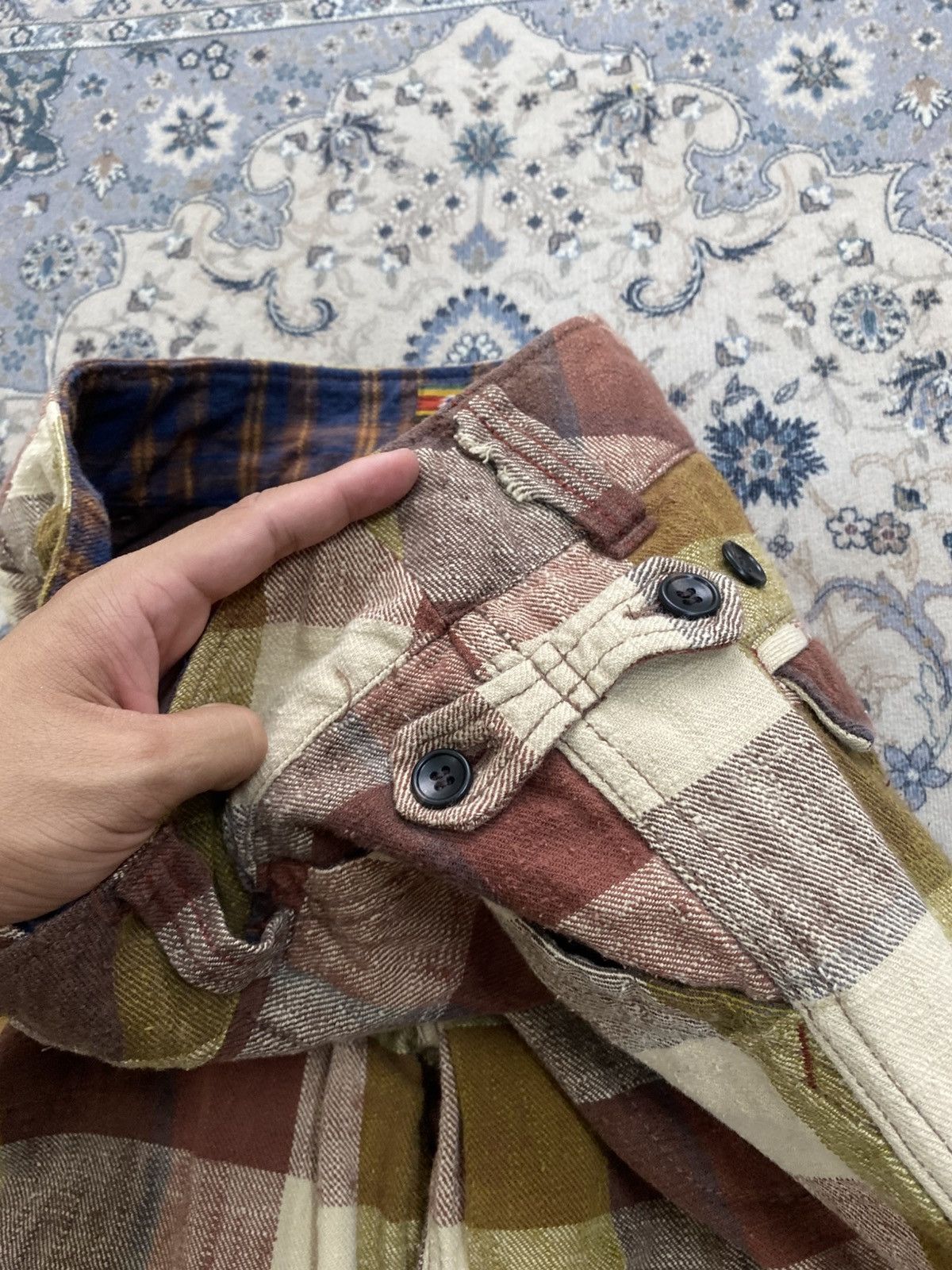 Japanese Brand VINTAGE CUBE SUGAR PLAID TARTAN PANTS LIKE ISSEY MIYAKR CDG Size US 30 / EU 46 - 7 Thumbnail