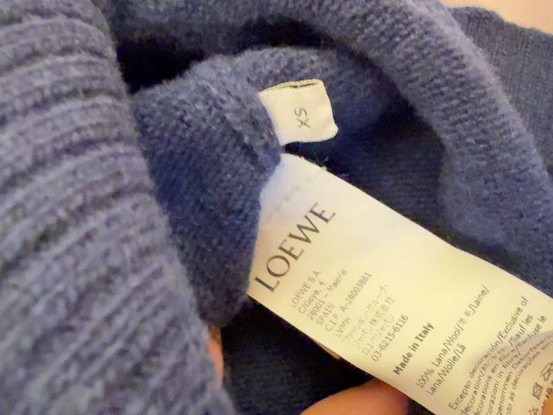 Loewe Loewe Embroidered logo wool sweater Size XS / US 0-2 / IT 36-38 - 4 Thumbnail