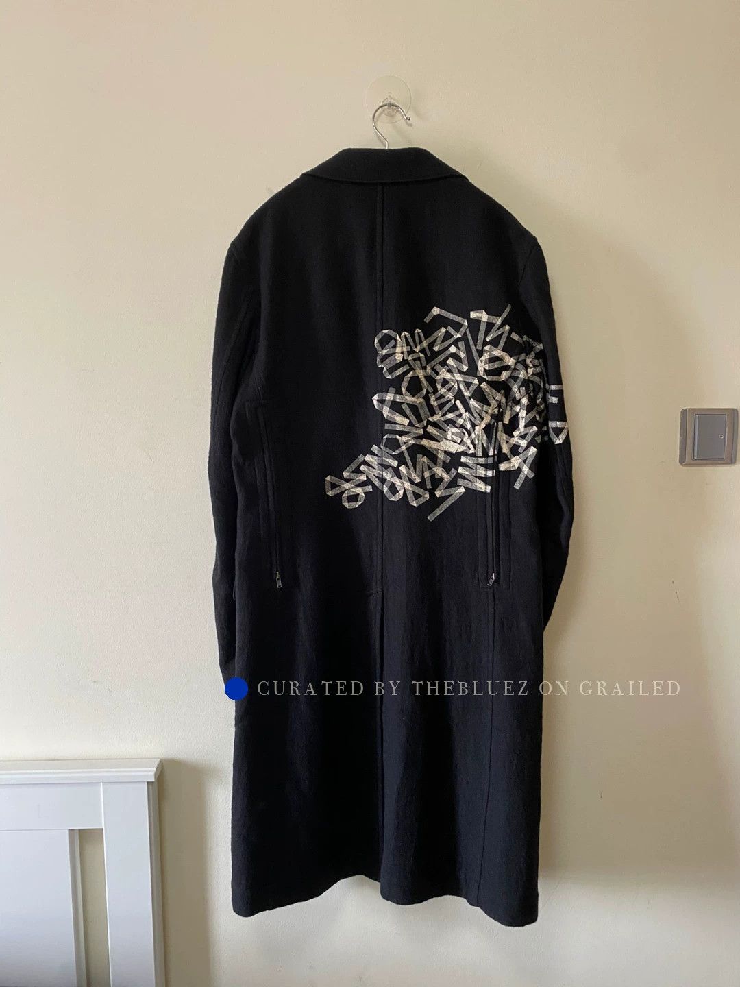 Yohji Yamamoto Black Double Zip Long Coat Size US L / EU 52-54 / 3 - 1 Thumbnail