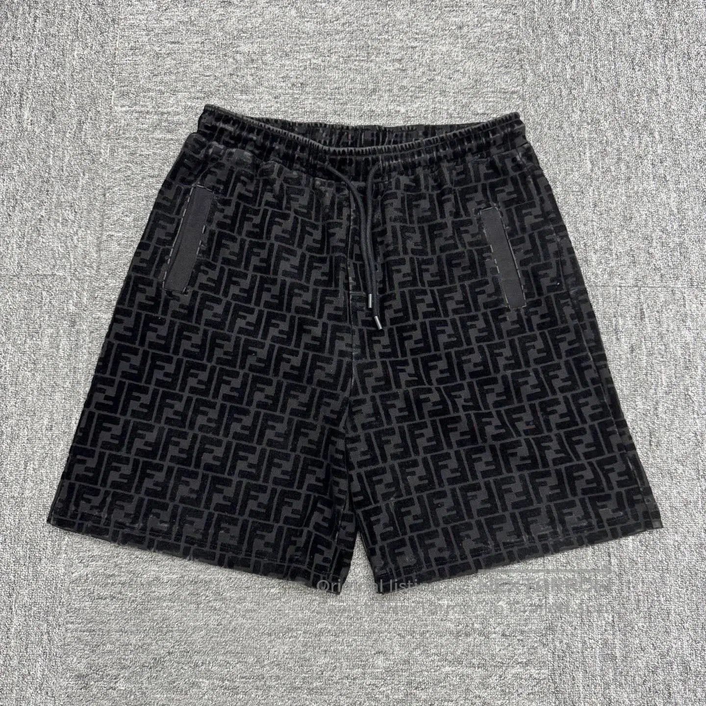 Fendi Fendi Double F Flocked Shorts. Size US 33 - 1 Thumbnail