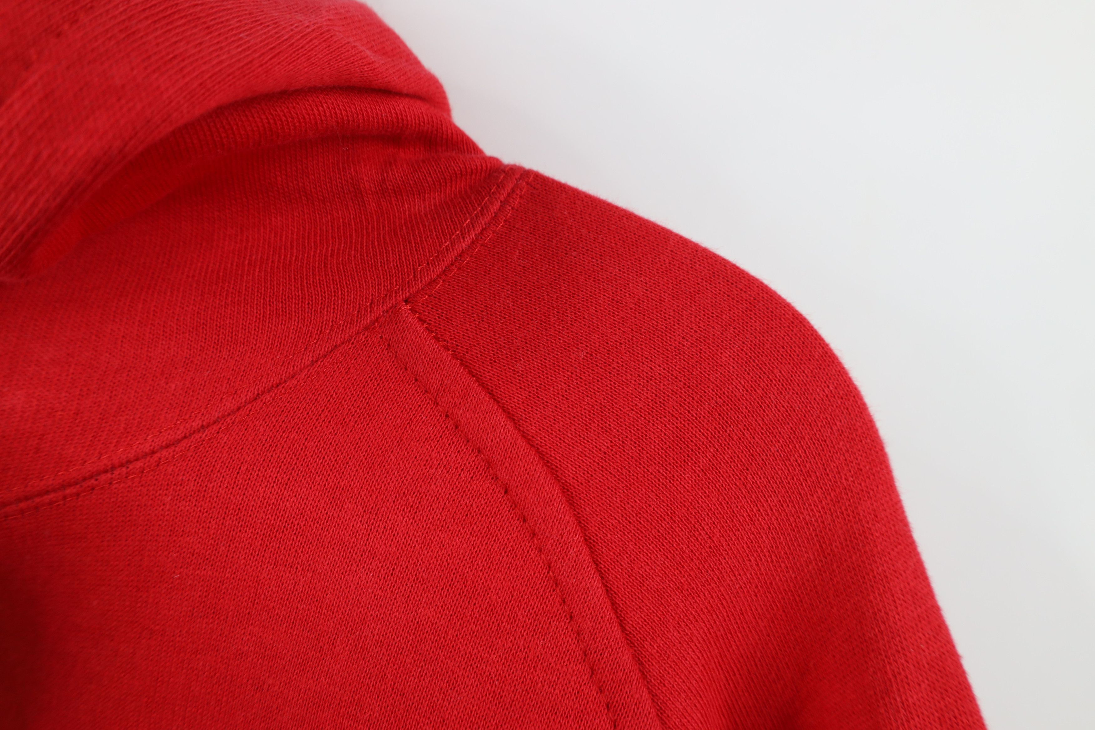 Vintage Vintage 90s Spalding Basketball Spell Hoodie Sweatshirt Red Size US L / EU 52-54 / 3 - 5 Thumbnail