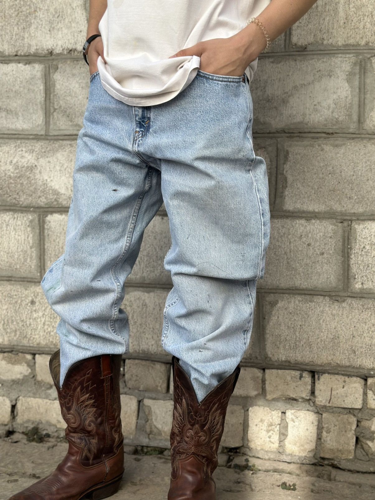 Levi's Vintage Clothing VTG Levi’s 560 M 90s Jeans Crazy Fit Custom Baggy 90s Size US 32 / EU 48 - 17 Thumbnail
